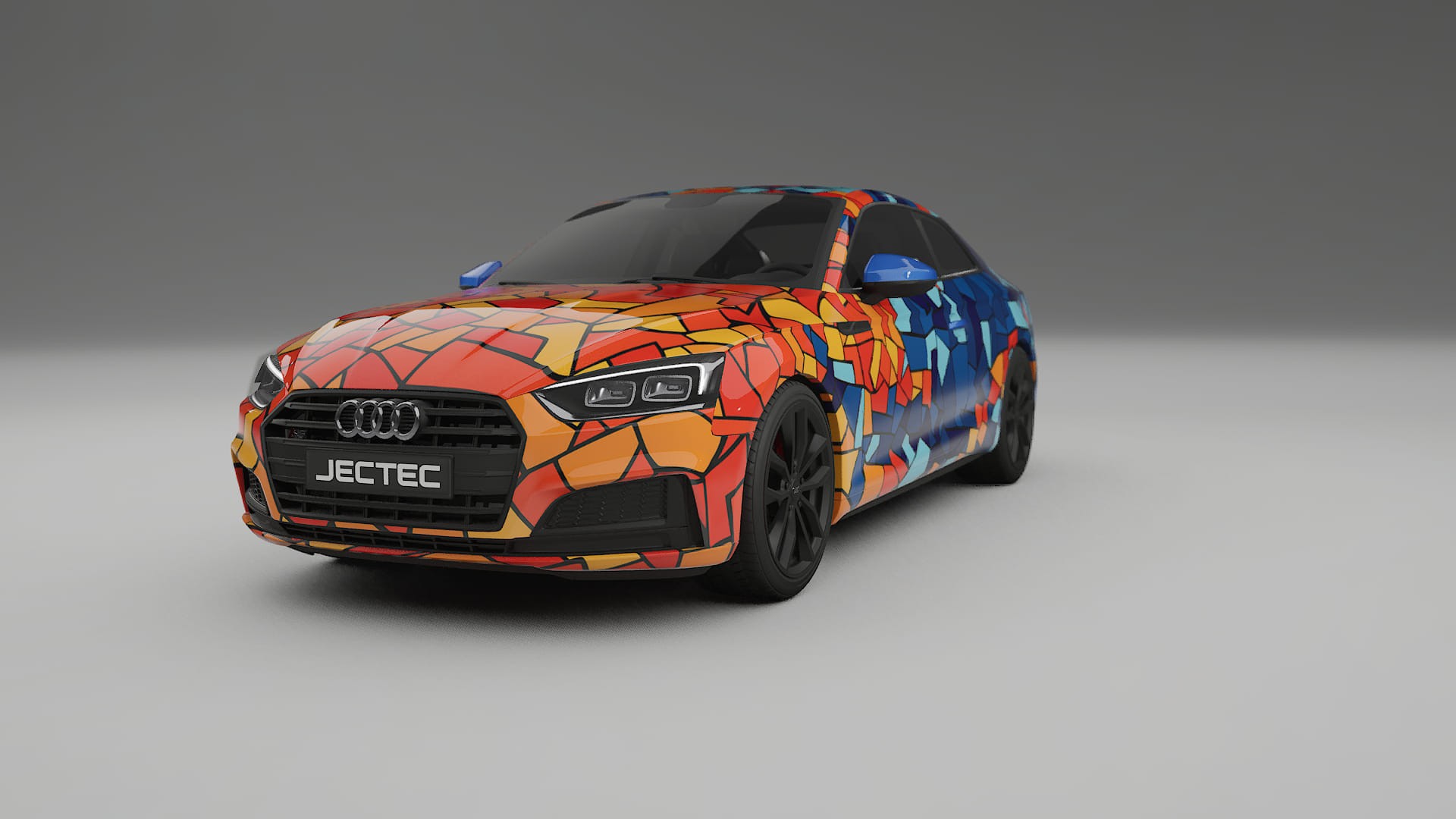 Audi S5 B9 prefacelift pre-LCI BARCELONA – Tervezett Wrap PPF készlet nyomtatható poliuretán fóliából