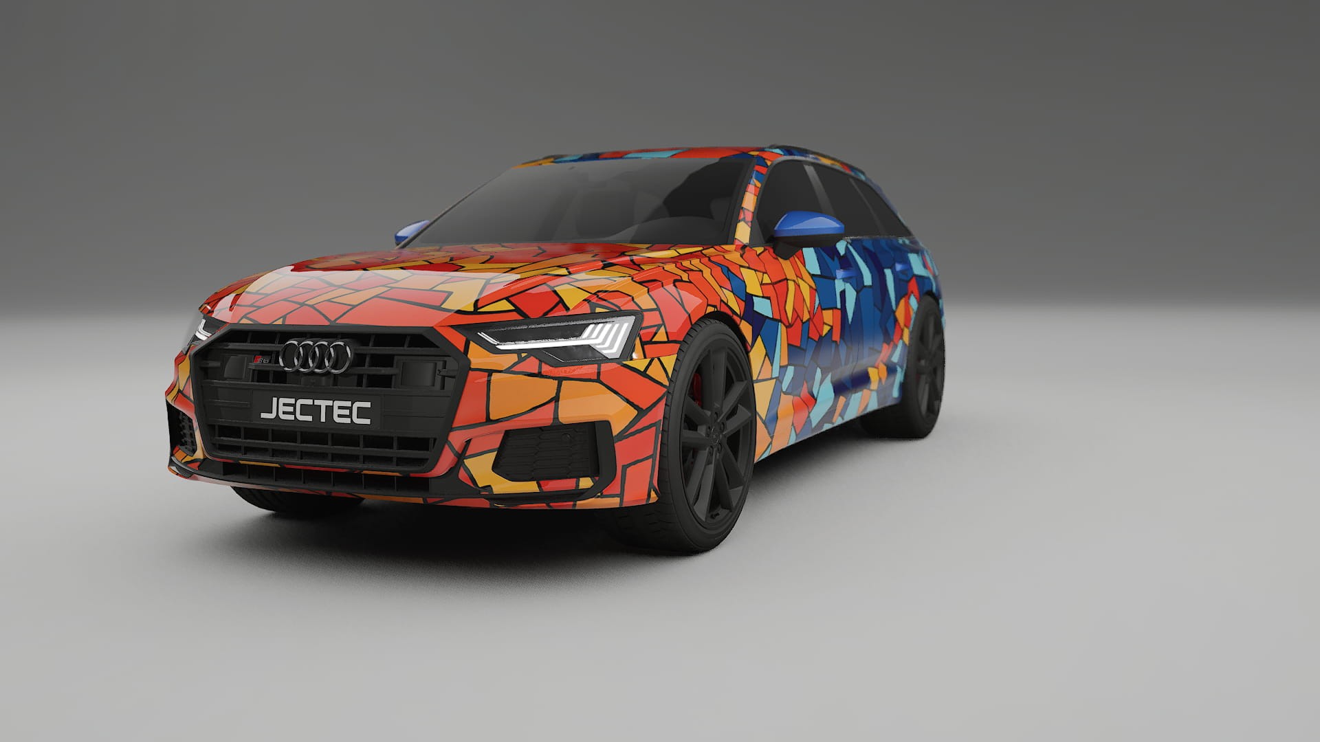Audi S6 Avant prefacelift pre-LCI C8 BARCELONA – Tervezett Wrap PPF készlet nyomtatható poliuretán fóliából