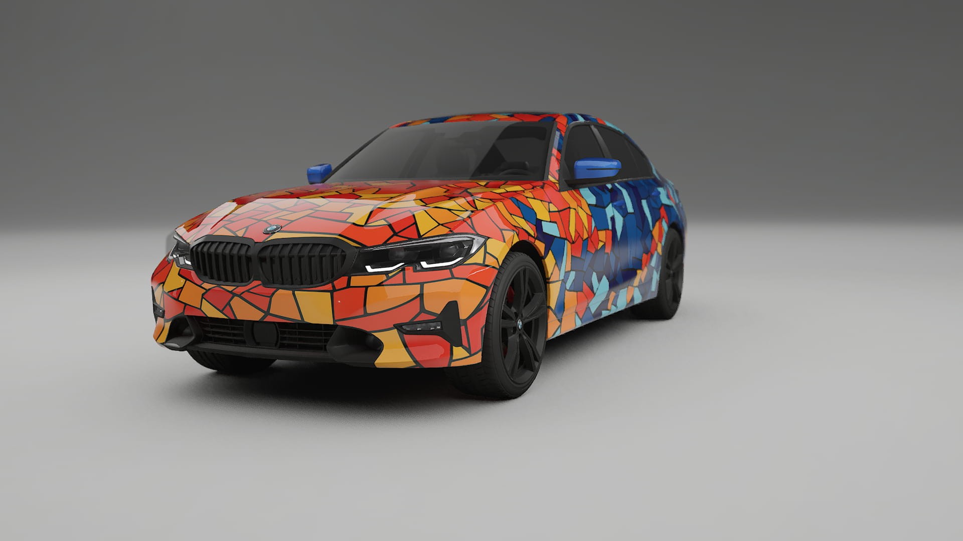 BMW 3 G20 prefacelift pre-LCI BARCELONA – Tervezett Wrap PPF készlet nyomtatható poliuretán fóliából