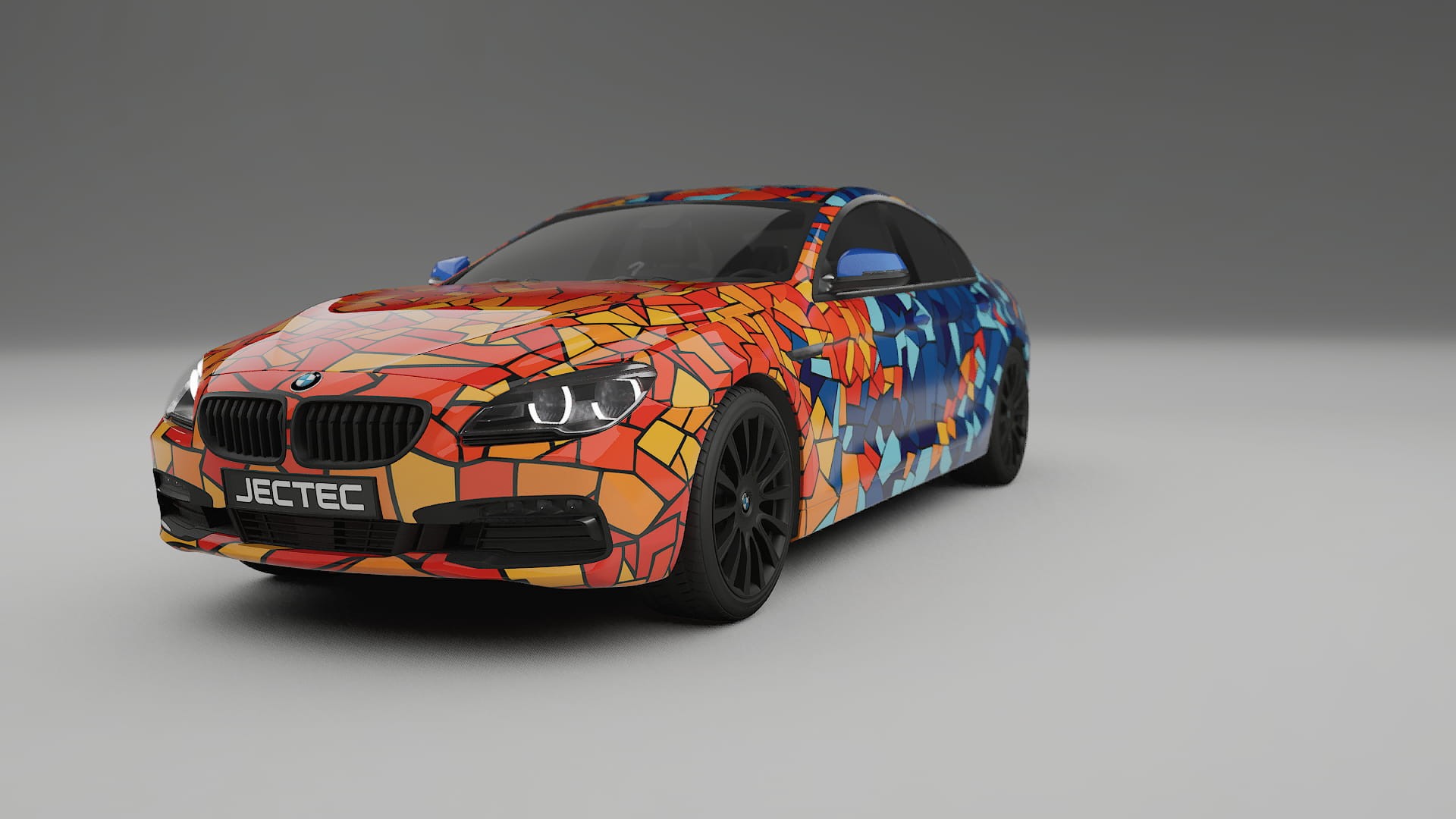 BMW 6 F06 BARCELONA – Tervezett Wrap PPF készlet nyomtatható poliuretán fóliából