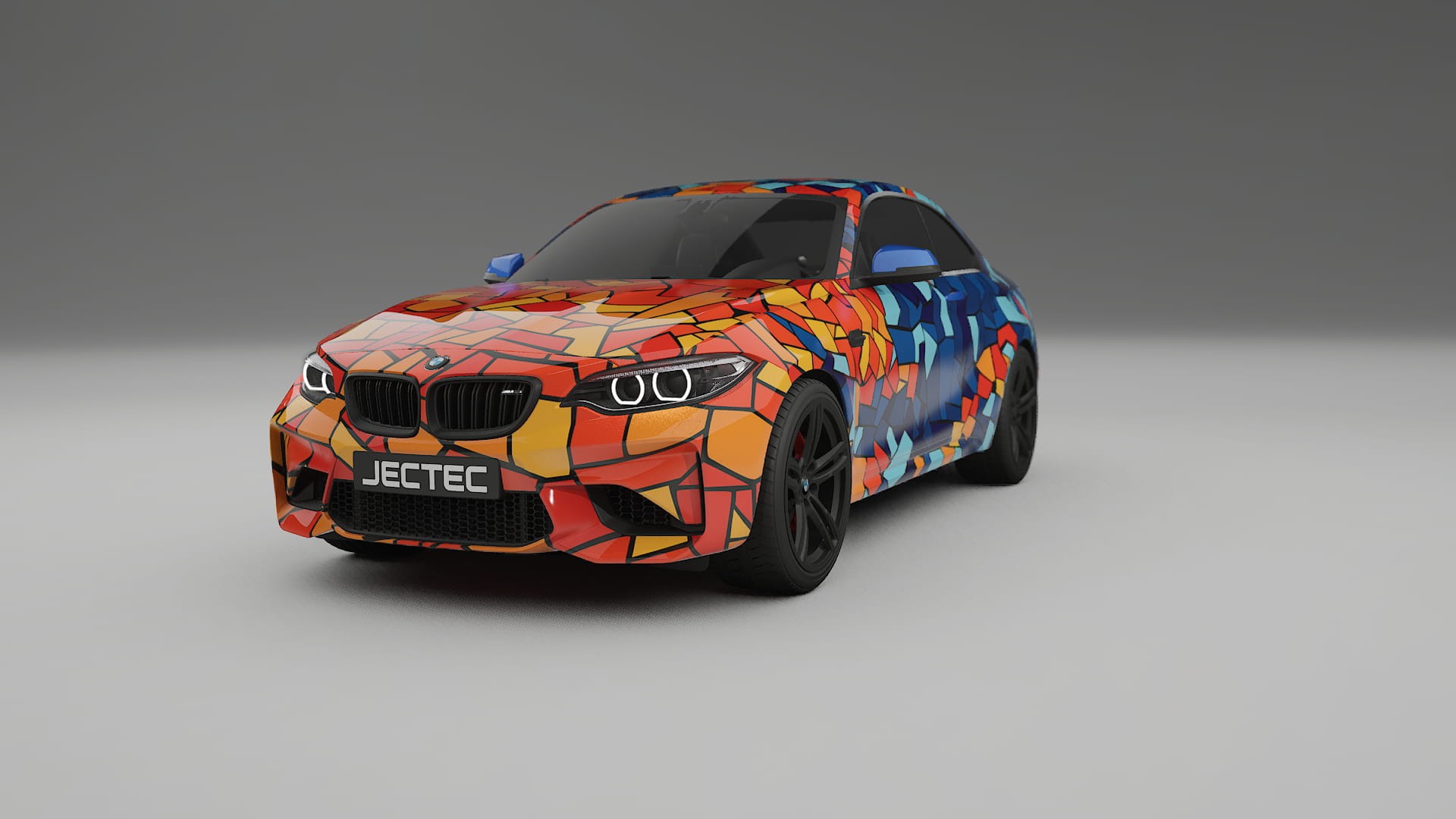 BMW M2 F87 facelift LCI BARCELONA – Tervezett Wrap PPF készlet nyomtatható poliuretán fóliából