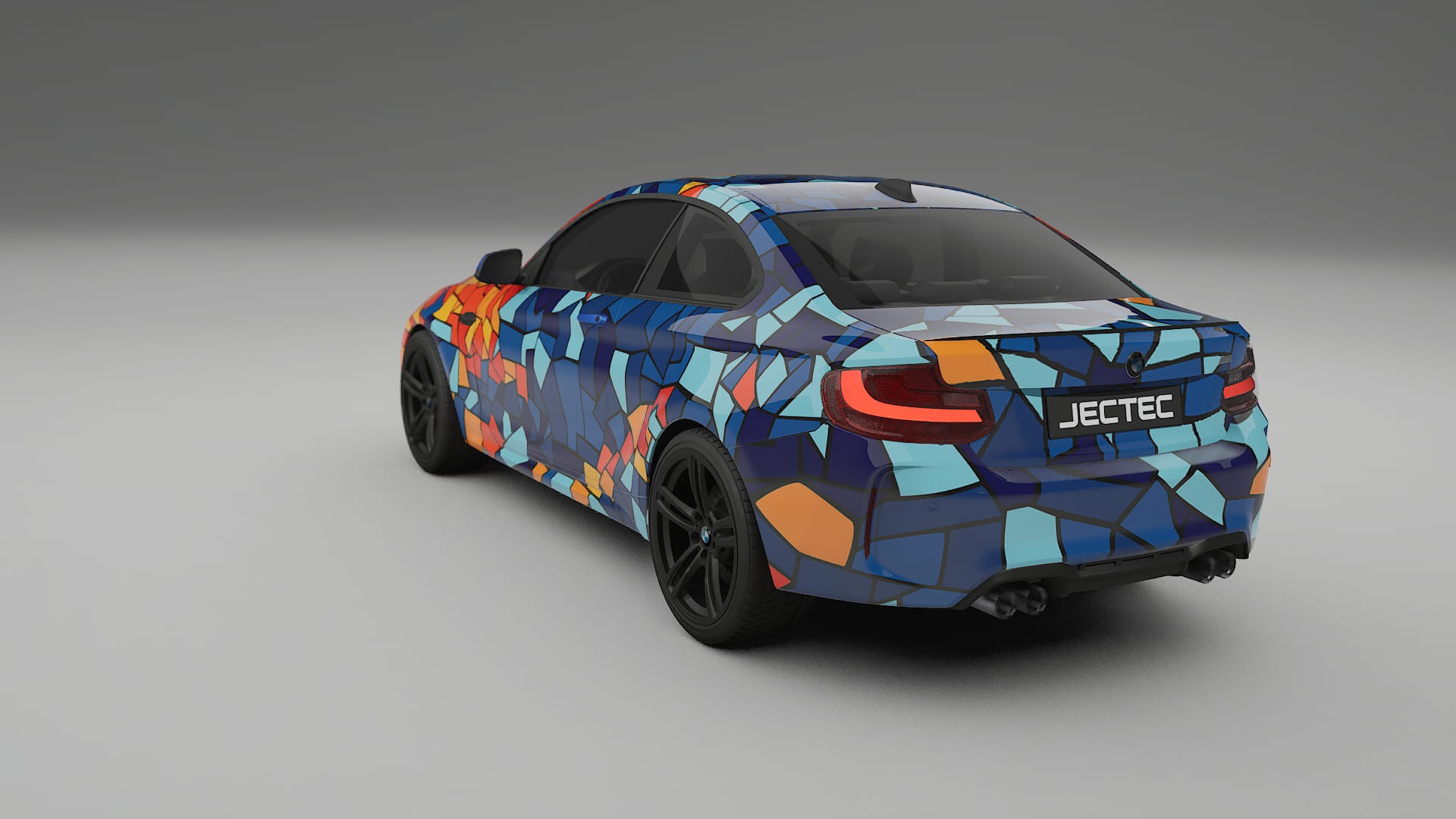 BMW M2 F87 facelift LCI BARCELONA – Tervezett Wrap PPF készlet nyomtatható poliuretán fóliából