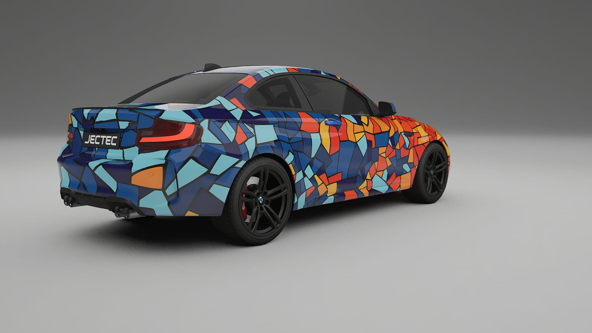 BMW M2 F87 facelift LCI BARCELONA – Tervezett Wrap PPF készlet nyomtatható poliuretán fóliából