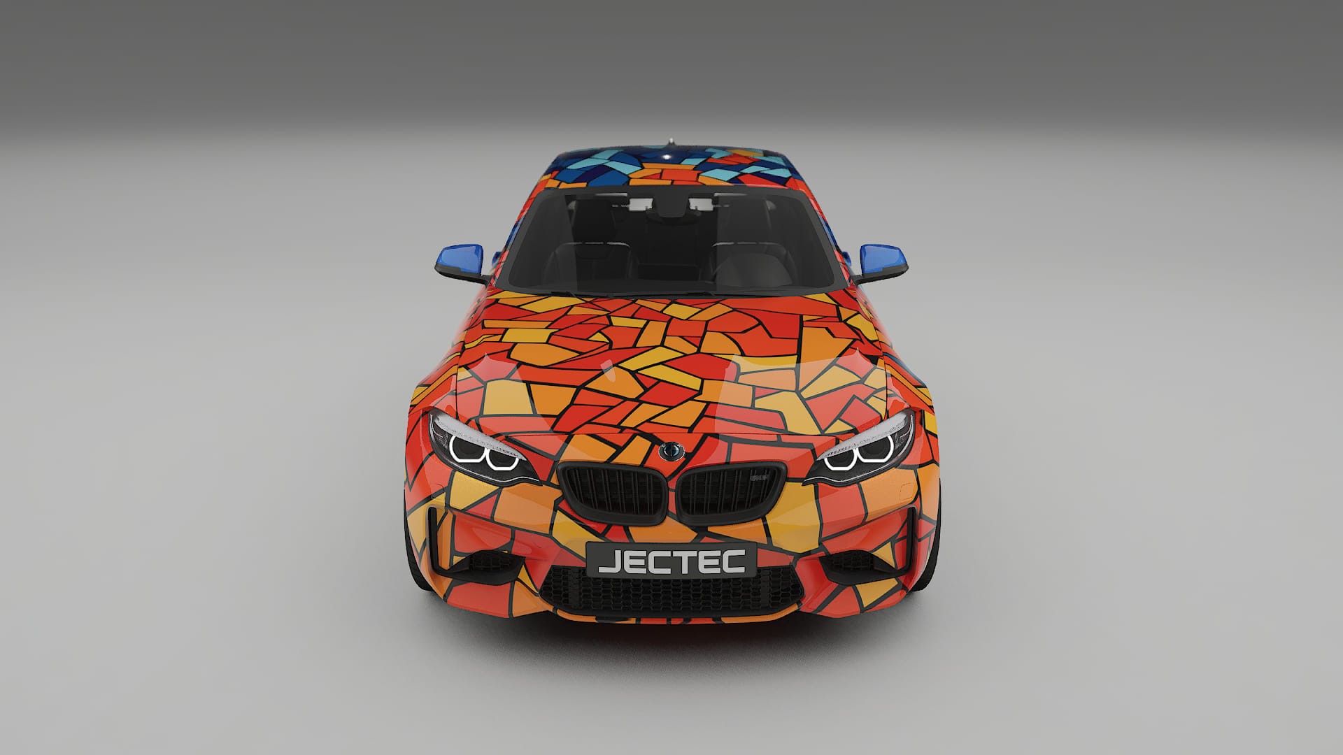 BMW M2 F87 facelift LCI BARCELONA – Tervezett Wrap PPF készlet nyomtatható poliuretán fóliából