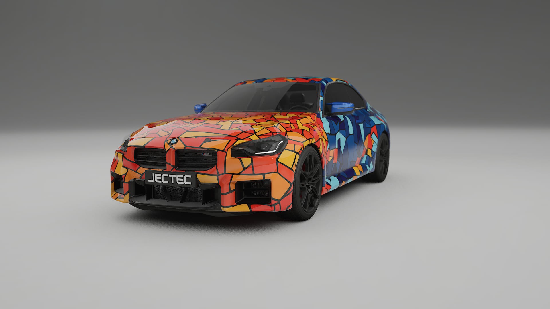 BMW M2 G87 BARCELONA – Tervezett Wrap PPF készlet nyomtatható poliuretán fóliából