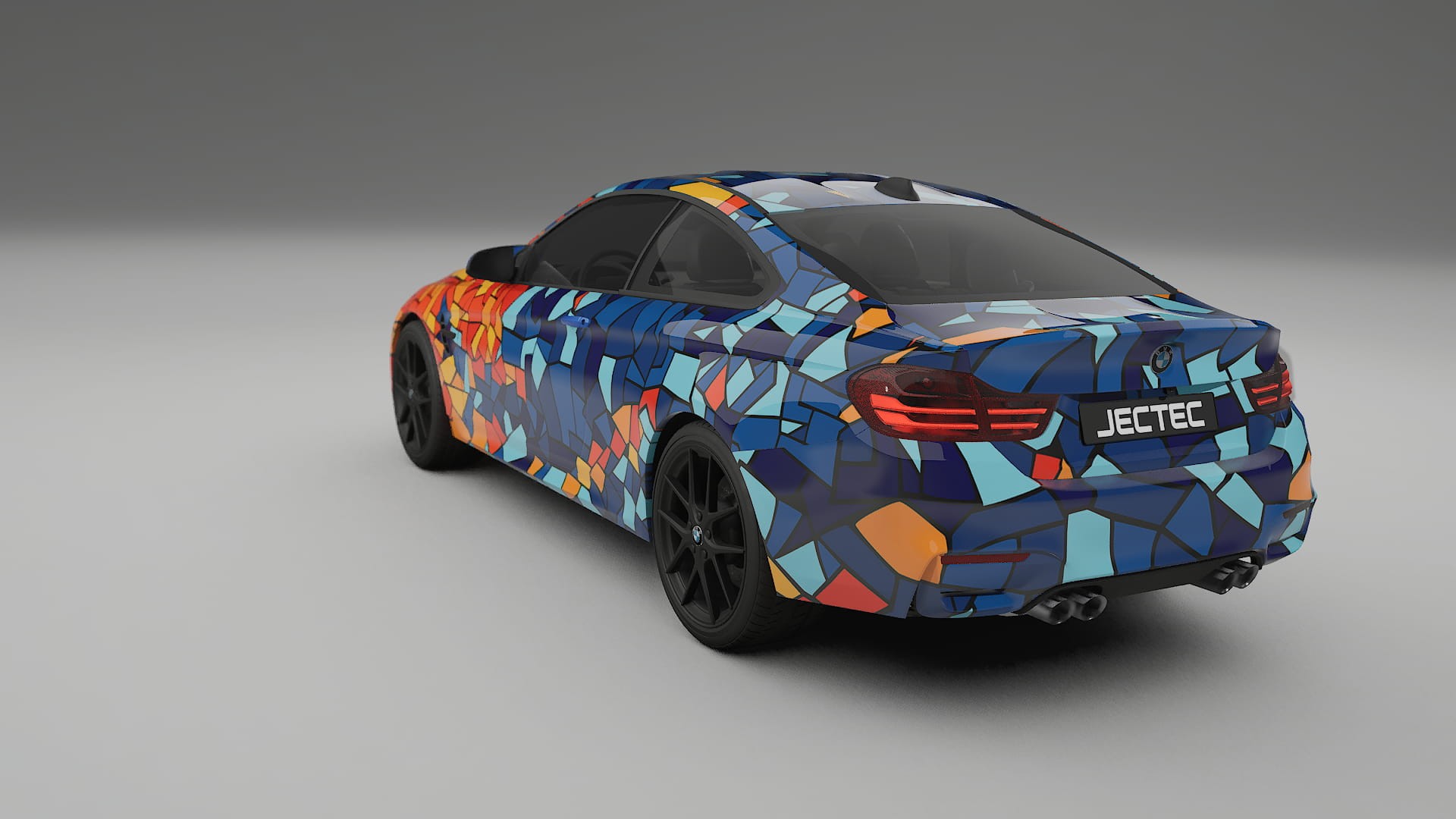 BMW M4 F82 BARCELONA – Tervezett Wrap PPF készlet nyomtatható poliuretán fóliából
