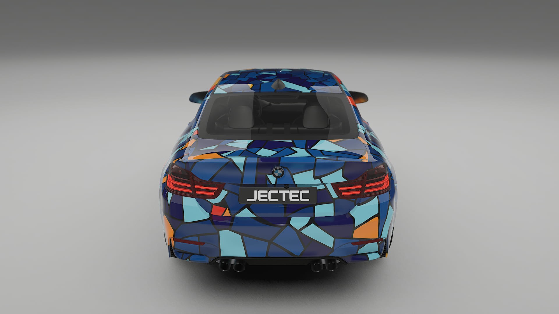 BMW M4 F82 BARCELONA – Tervezett Wrap PPF készlet nyomtatható poliuretán fóliából