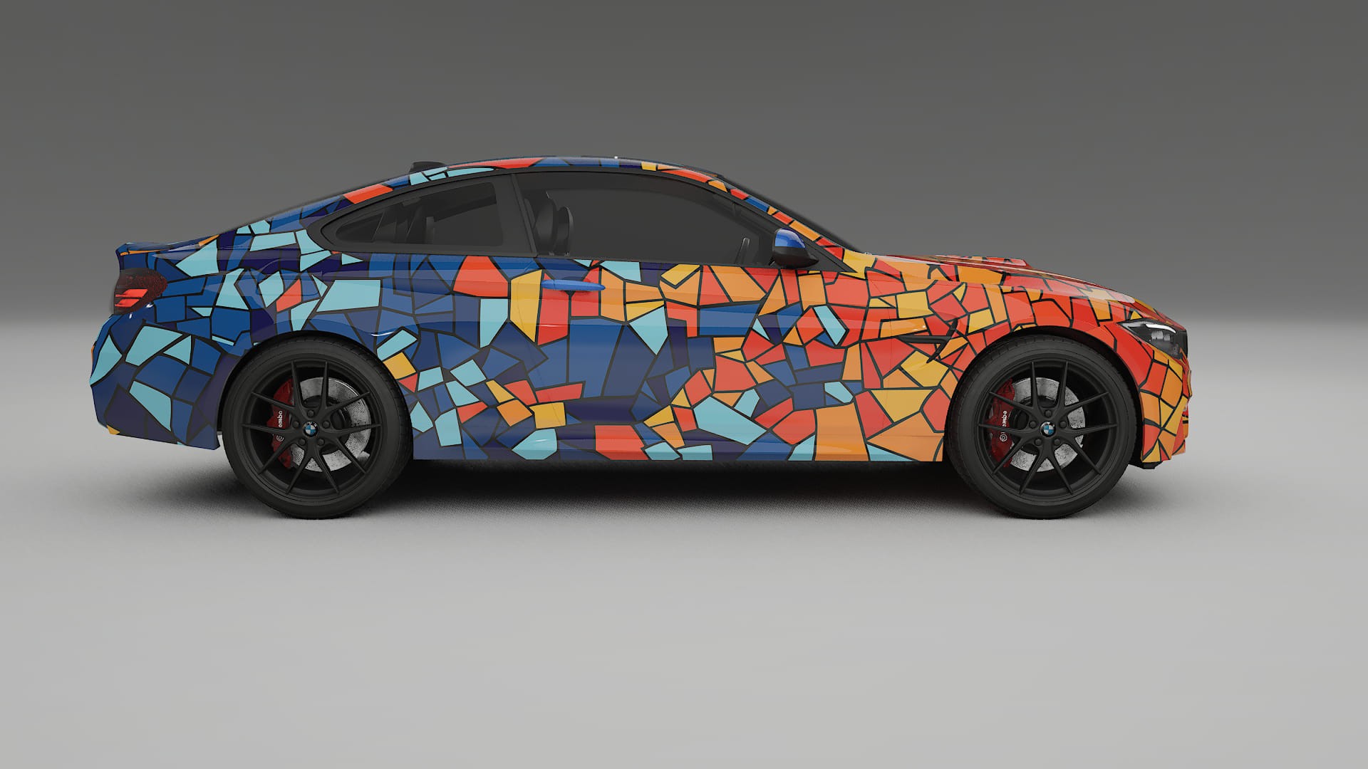 BMW M4 F82 BARCELONA – Tervezett Wrap PPF készlet nyomtatható poliuretán fóliából