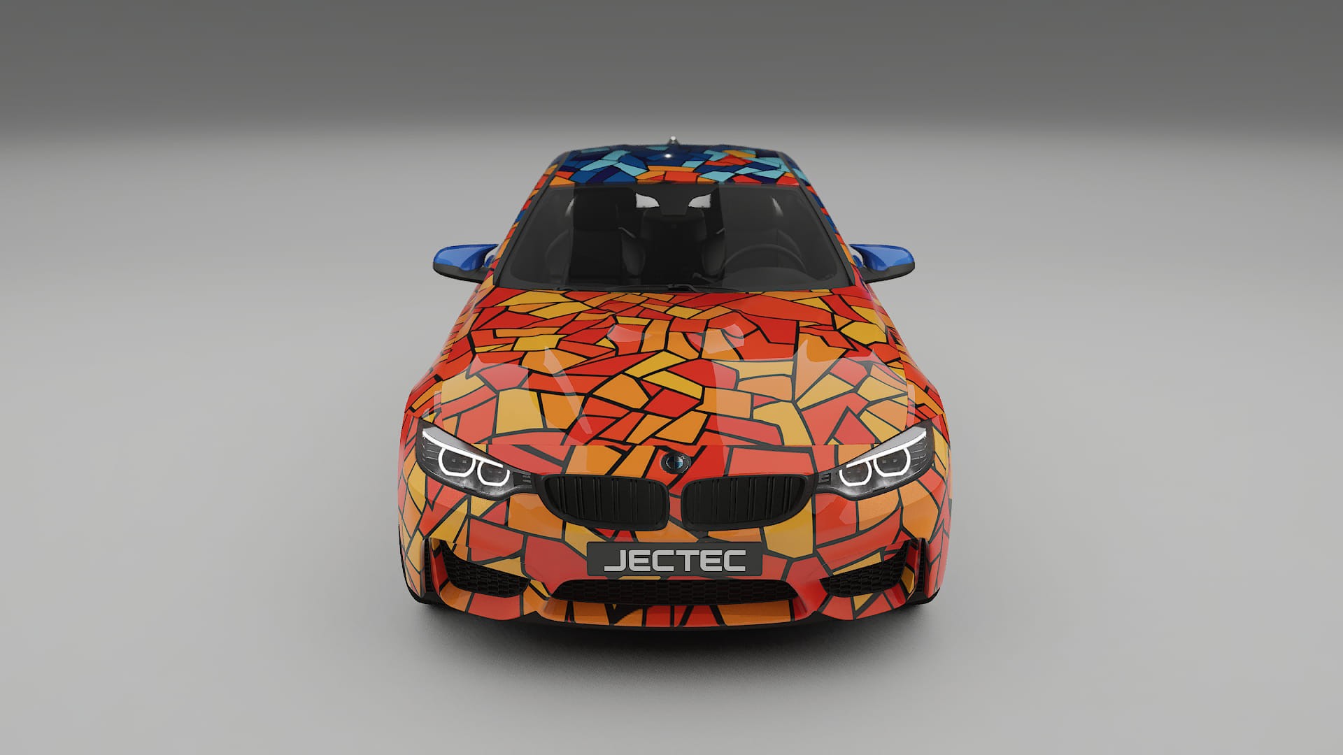 BMW M4 F82 BARCELONA – Tervezett Wrap PPF készlet nyomtatható poliuretán fóliából