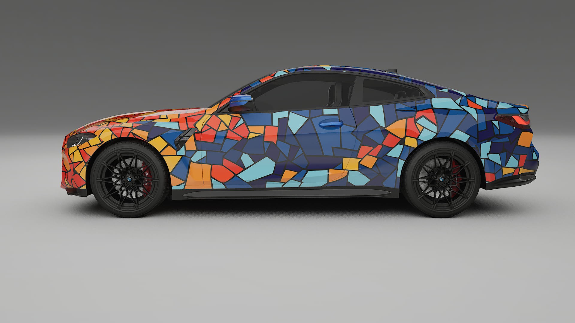 BMW M4 G82 BARCELONA – Tervezett Wrap PPF készlet nyomtatható poliuretán fóliából