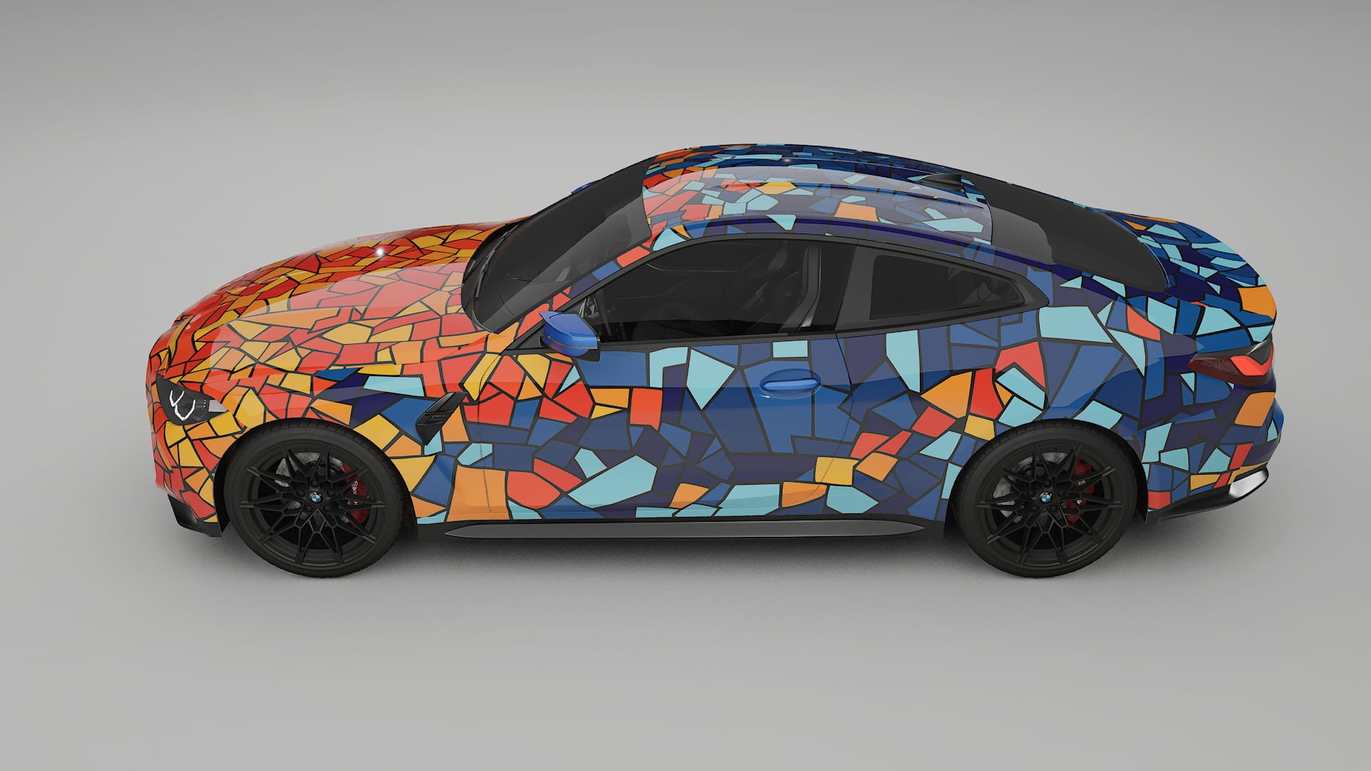 BMW M4 G82 BARCELONA – Tervezett Wrap PPF készlet nyomtatható poliuretán fóliából