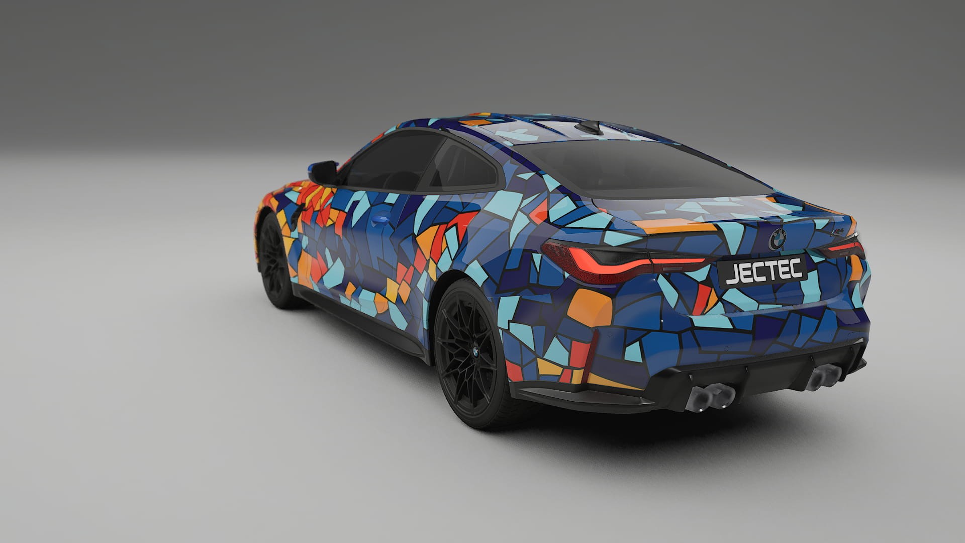 BMW M4 G82 BARCELONA – Tervezett Wrap PPF készlet nyomtatható poliuretán fóliából