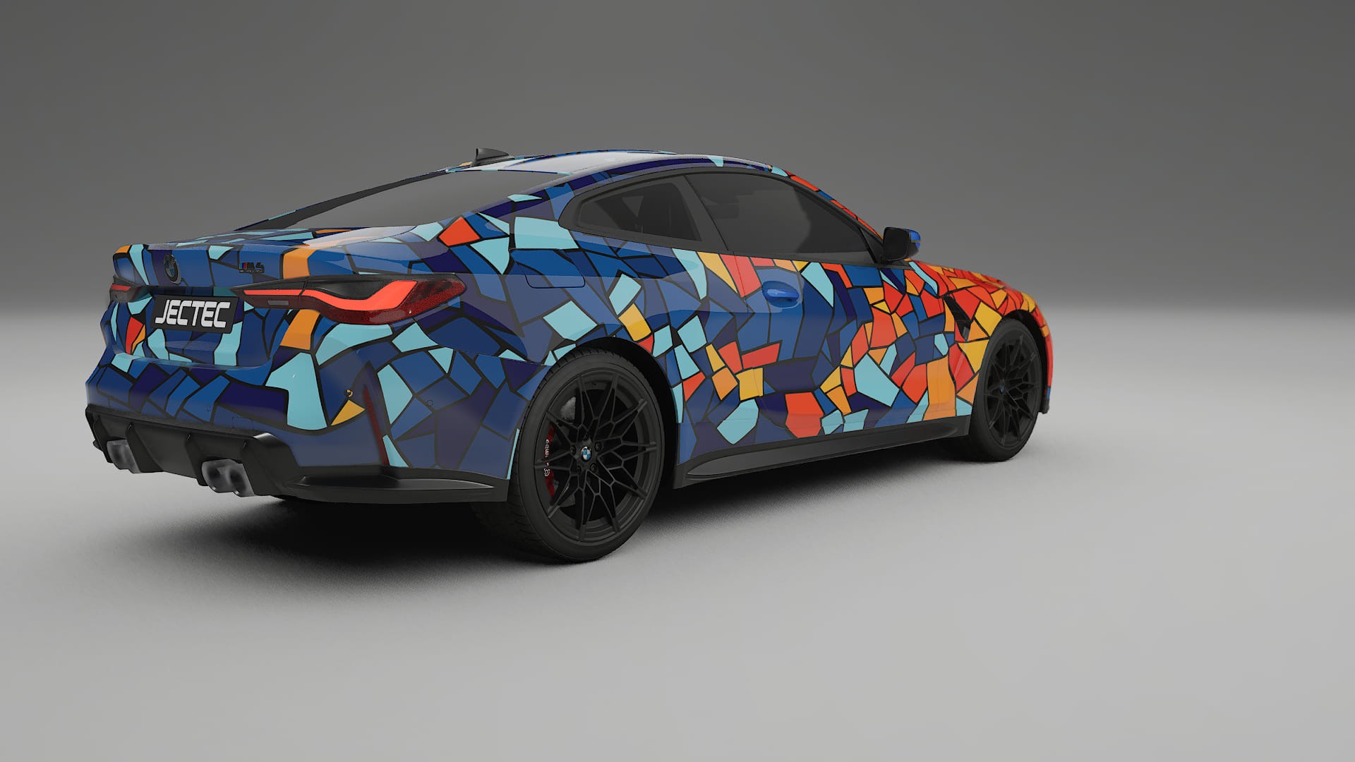 BMW M4 G82 BARCELONA – Tervezett Wrap PPF készlet nyomtatható poliuretán fóliából
