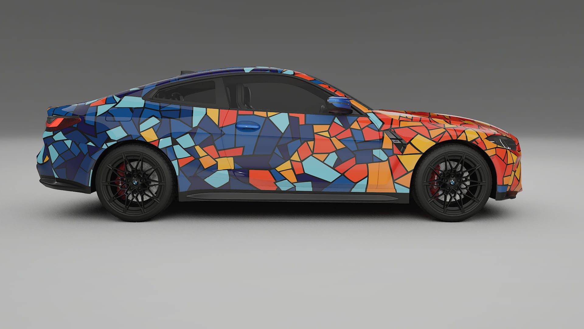 BMW M4 G82 BARCELONA – Tervezett Wrap PPF készlet nyomtatható poliuretán fóliából