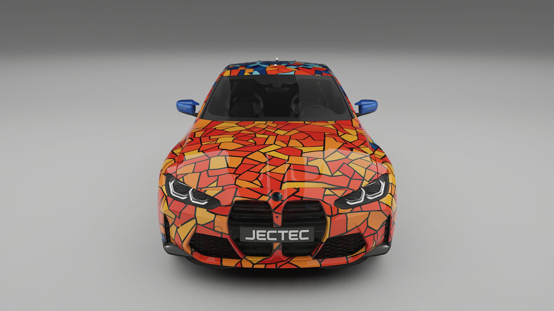 BMW M4 G82 BARCELONA – Tervezett Wrap PPF készlet nyomtatható poliuretán fóliából