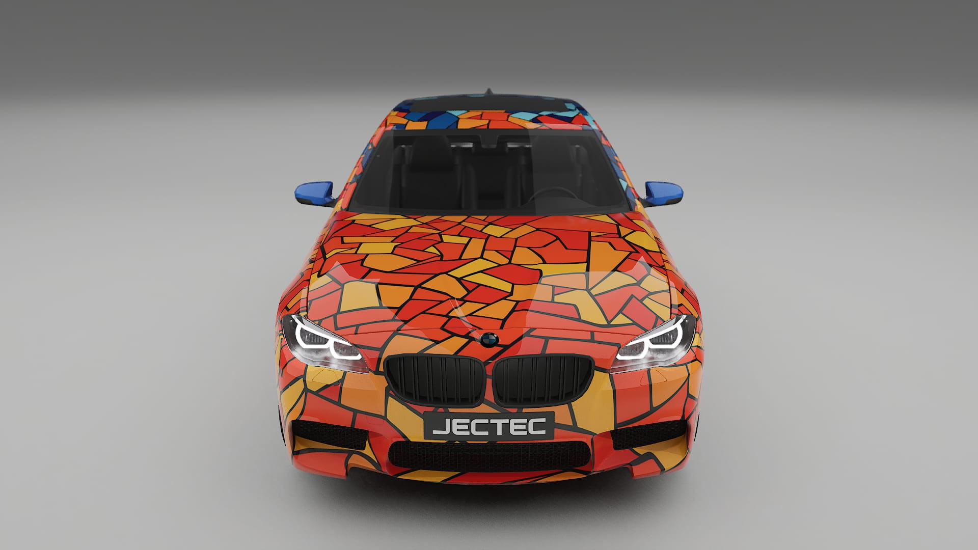 BMW M5 F10 BARCELONA – Tervezett Wrap PPF készlet nyomtatható poliuretán fóliából