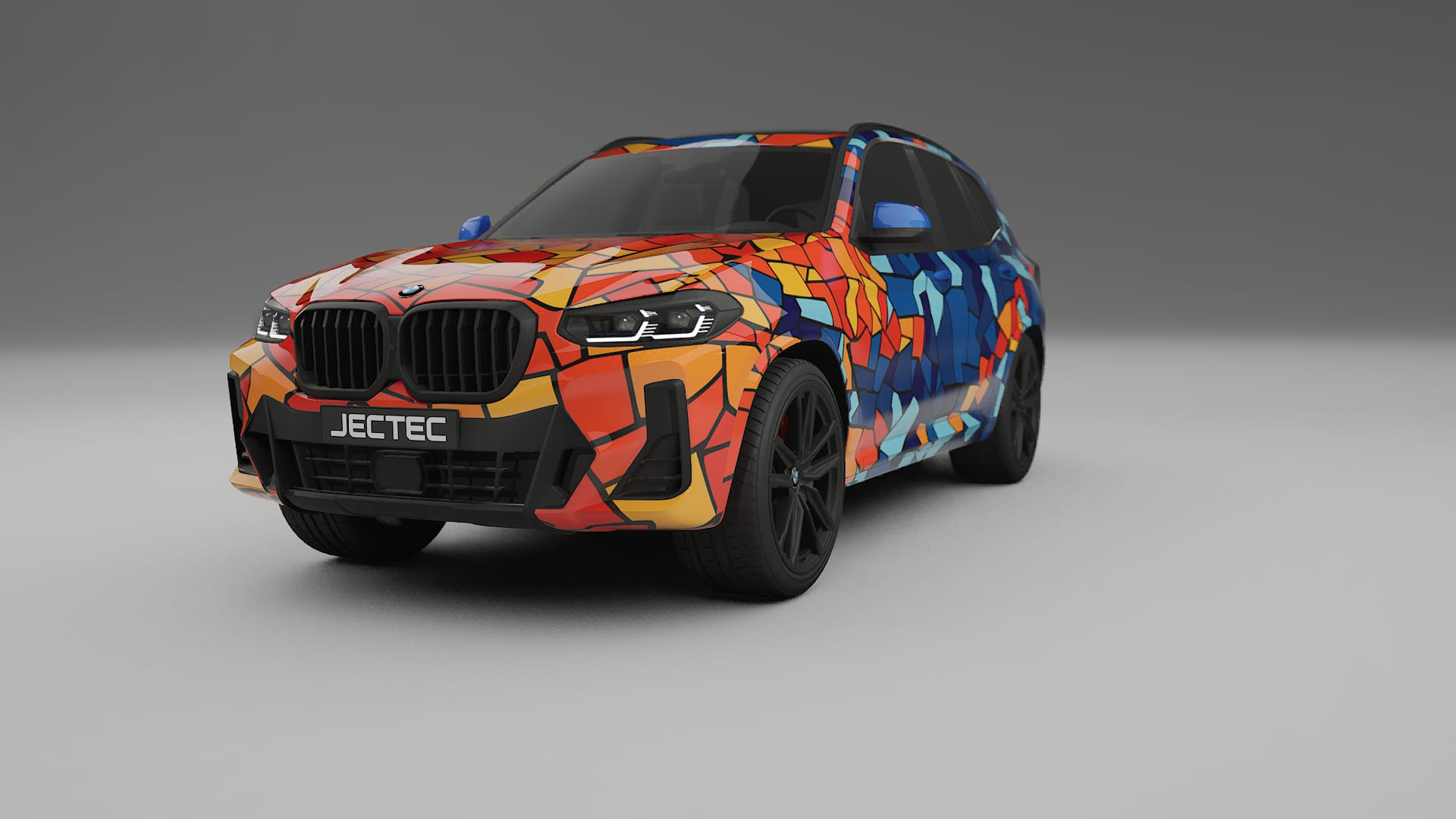 BMW X3 G01 facelift BARCELONA – Tervezett Wrap PPF készlet nyomtatható poliuretán fóliából