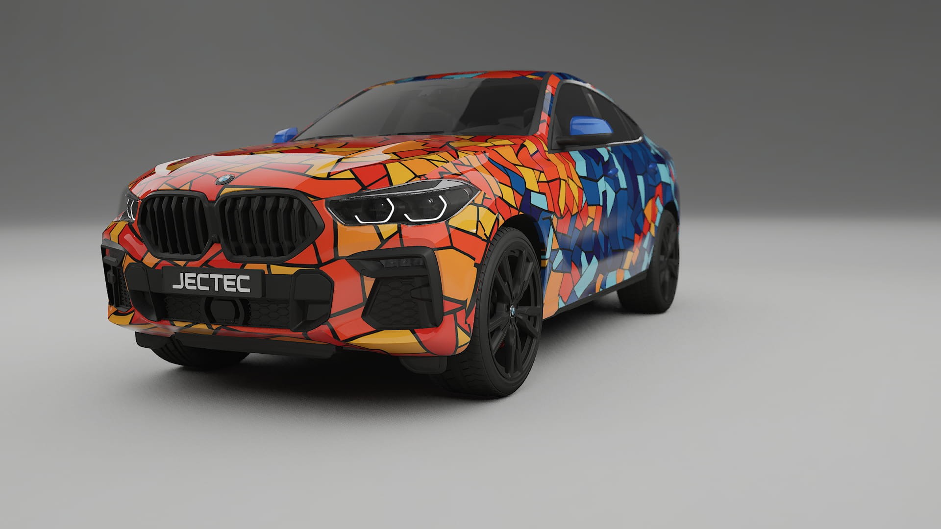 BMW X6 G06 F96 BARCELONA – Tervezett Wrap PPF készlet nyomtatható poliuretán fóliából
