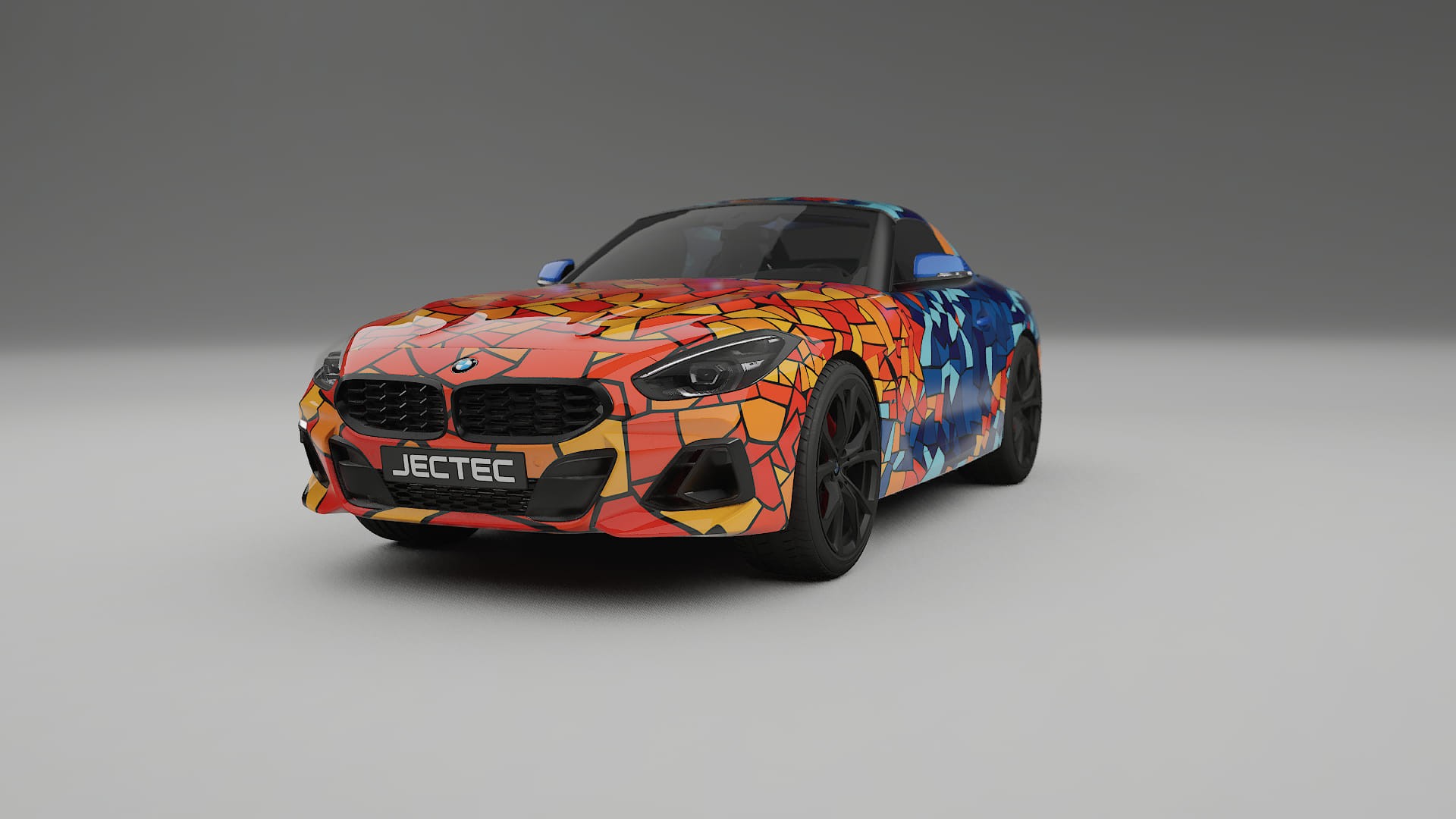 BMW Z4 G29 BARCELONA – Tervezett Wrap PPF készlet nyomtatható poliuretán fóliából