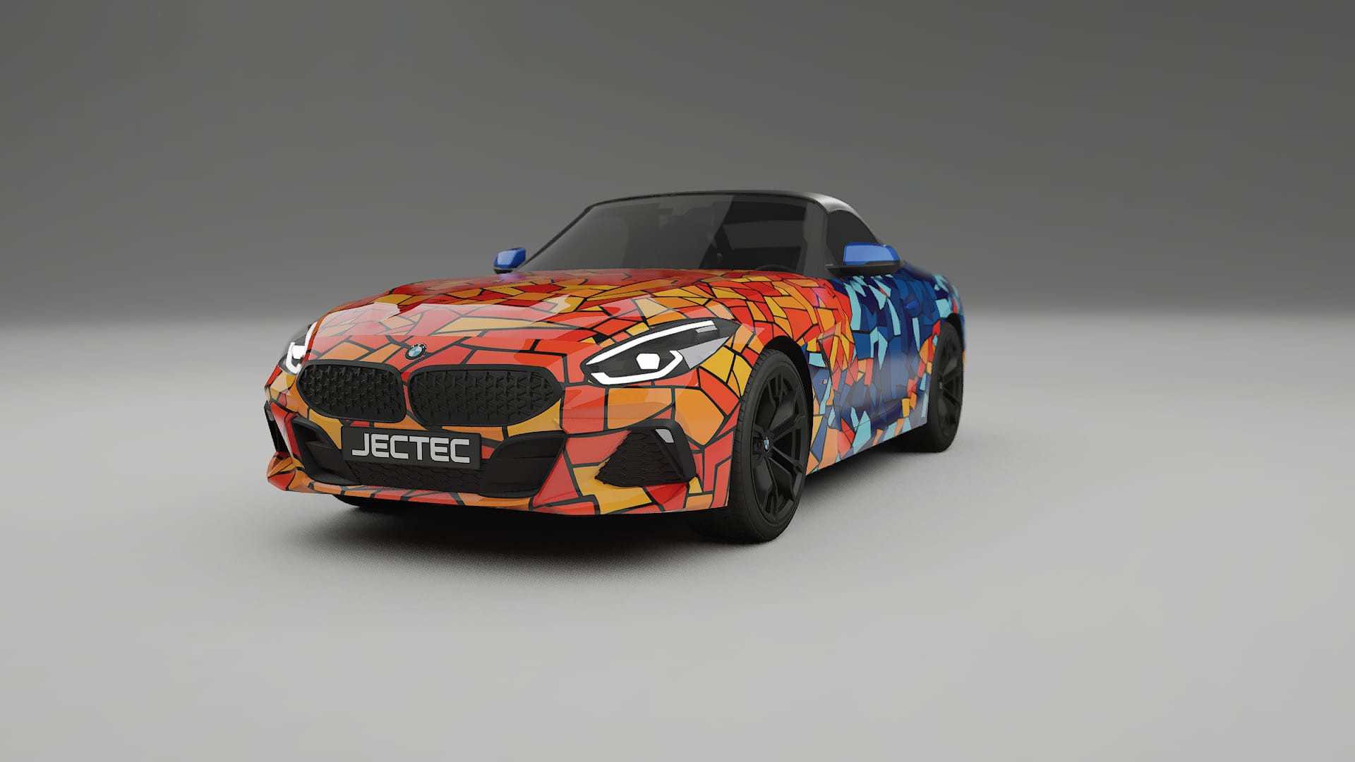 BMW Z4 G29 M40i First edition roadster BARCELONA – Tervezett Wrap PPF készlet nyomtatható poliuretán fóliából