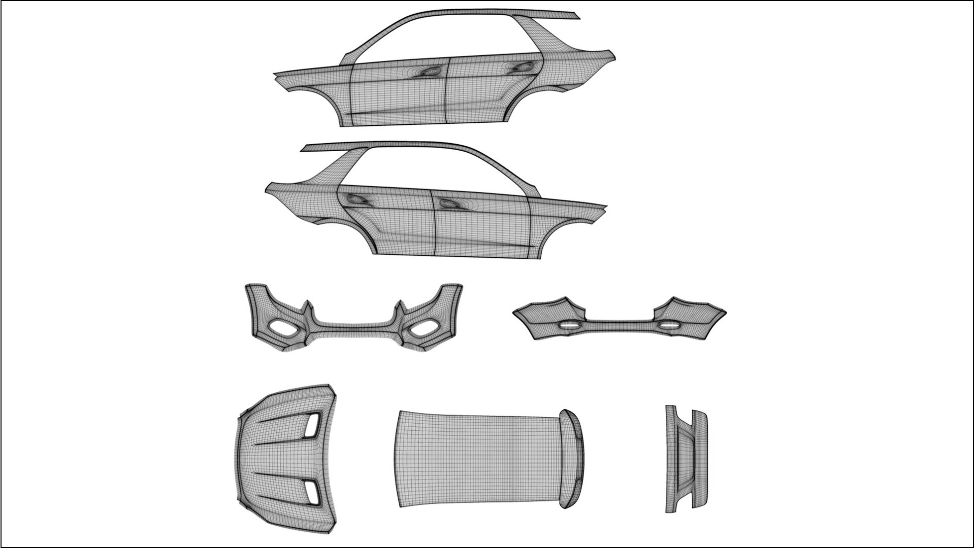 Mercedes M-class W166 BARCELONA – Tervezett Wrap PPF készlet nyomtatható poliuretán fóliából
