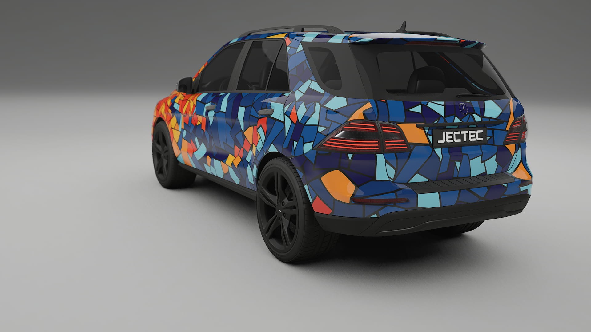 Mercedes M-class W166 BARCELONA – Tervezett Wrap PPF készlet nyomtatható poliuretán fóliából