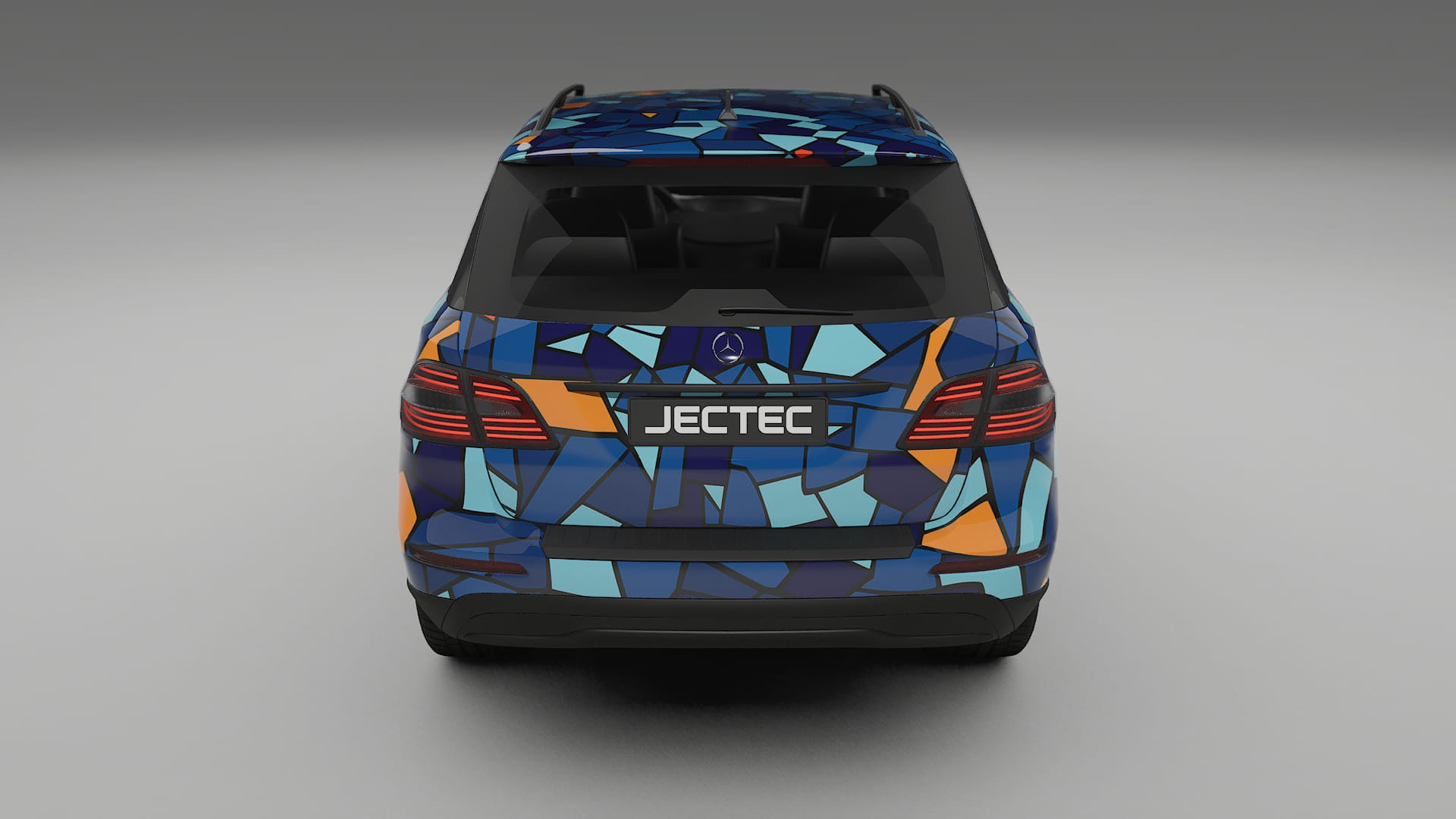 Mercedes M-class W166 BARCELONA – Tervezett Wrap PPF készlet nyomtatható poliuretán fóliából