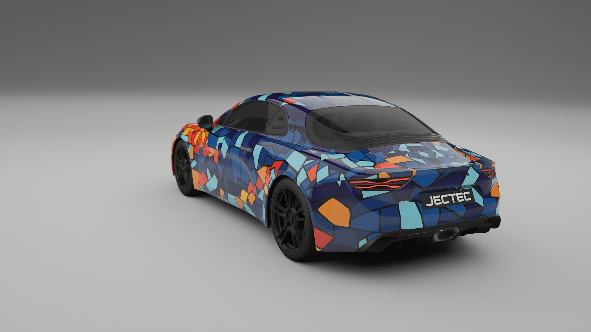 Renault Alpine A110 BARCELONA – Tervezett Wrap PPF készlet nyomtatható poliuretán fóliából