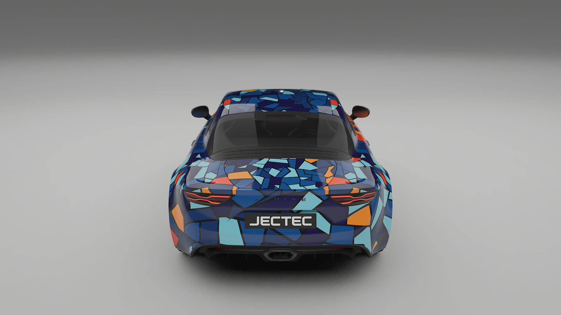Renault Alpine A110 BARCELONA – Tervezett Wrap PPF készlet nyomtatható poliuretán fóliából
