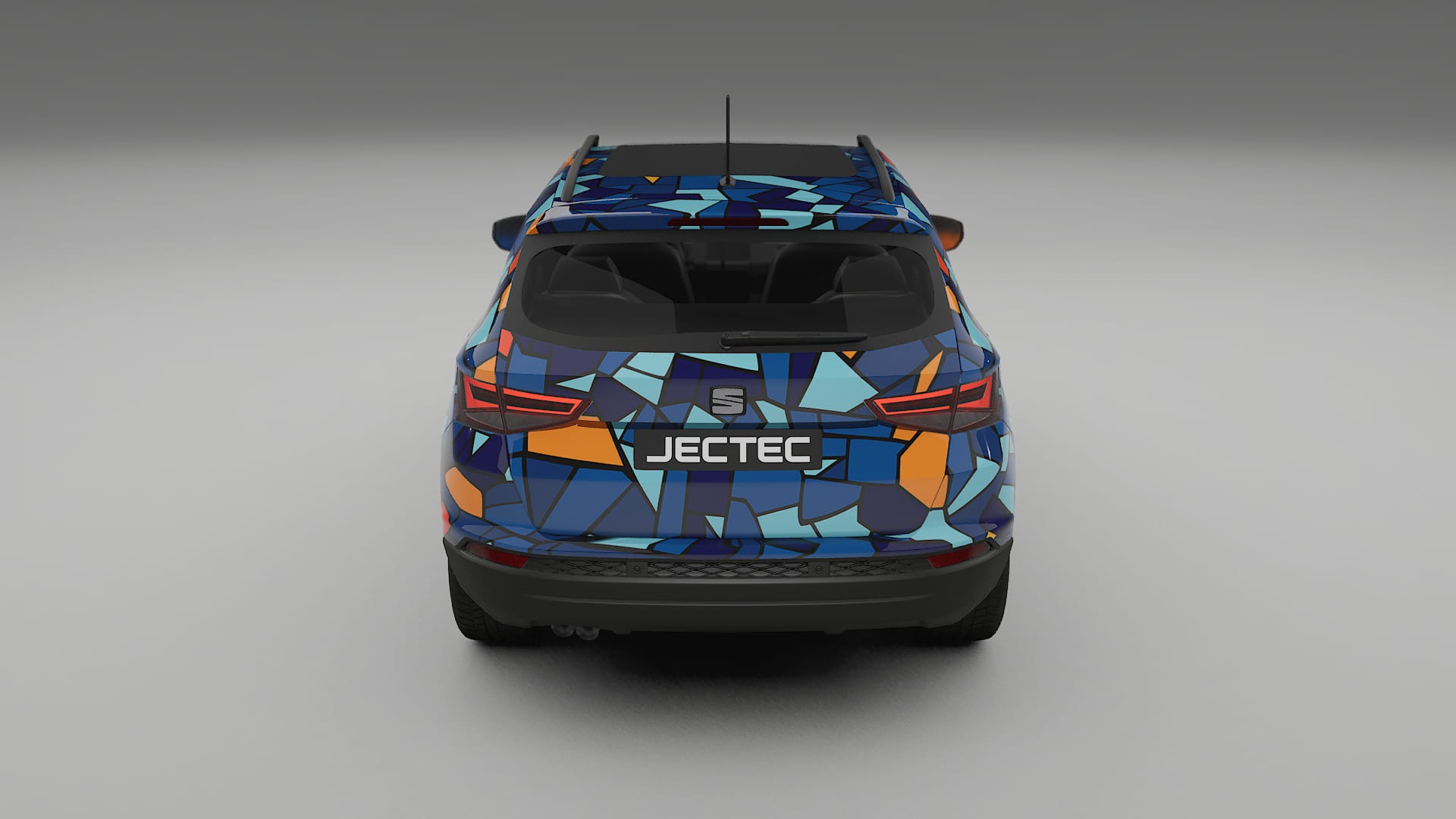 Seat Ateca KH7 BARCELONA – Tervezett Wrap PPF készlet nyomtatható poliuretán fóliából