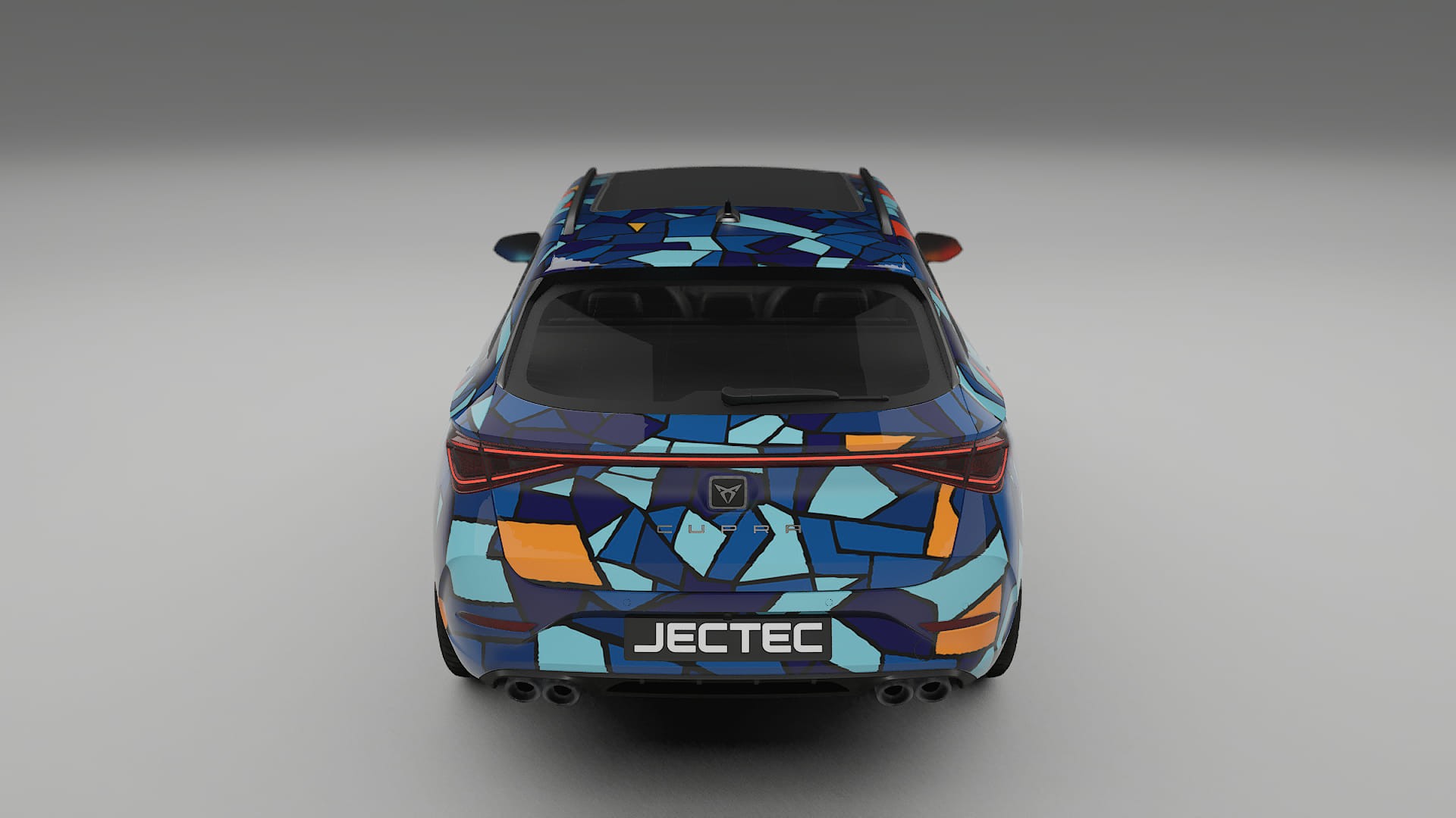 Seat Leon Cupra KL BARCELONA – Tervezett Wrap PPF készlet nyomtatható poliuretán fóliából