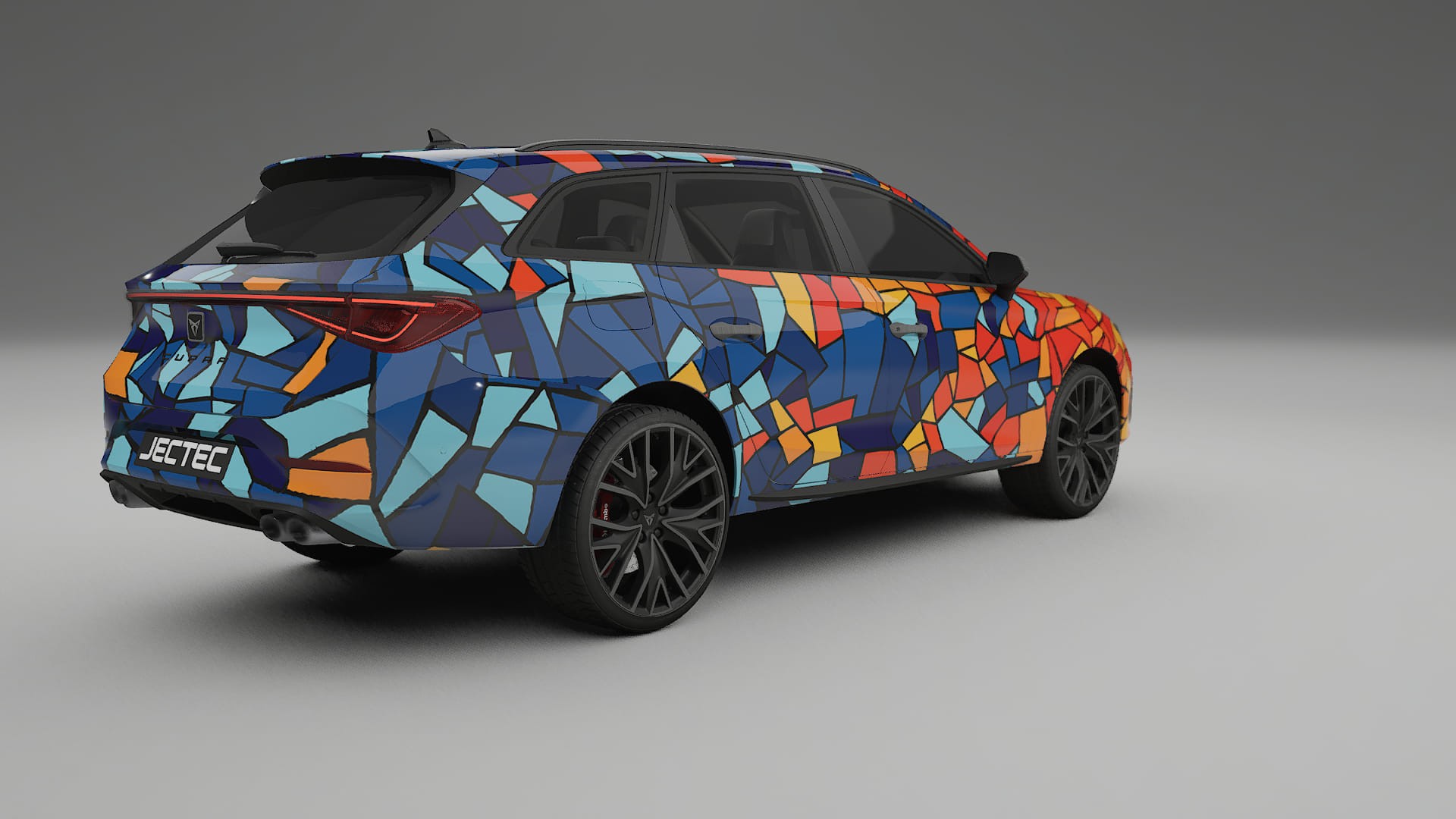 Seat Leon Cupra KL BARCELONA – Tervezett Wrap PPF készlet nyomtatható poliuretán fóliából
