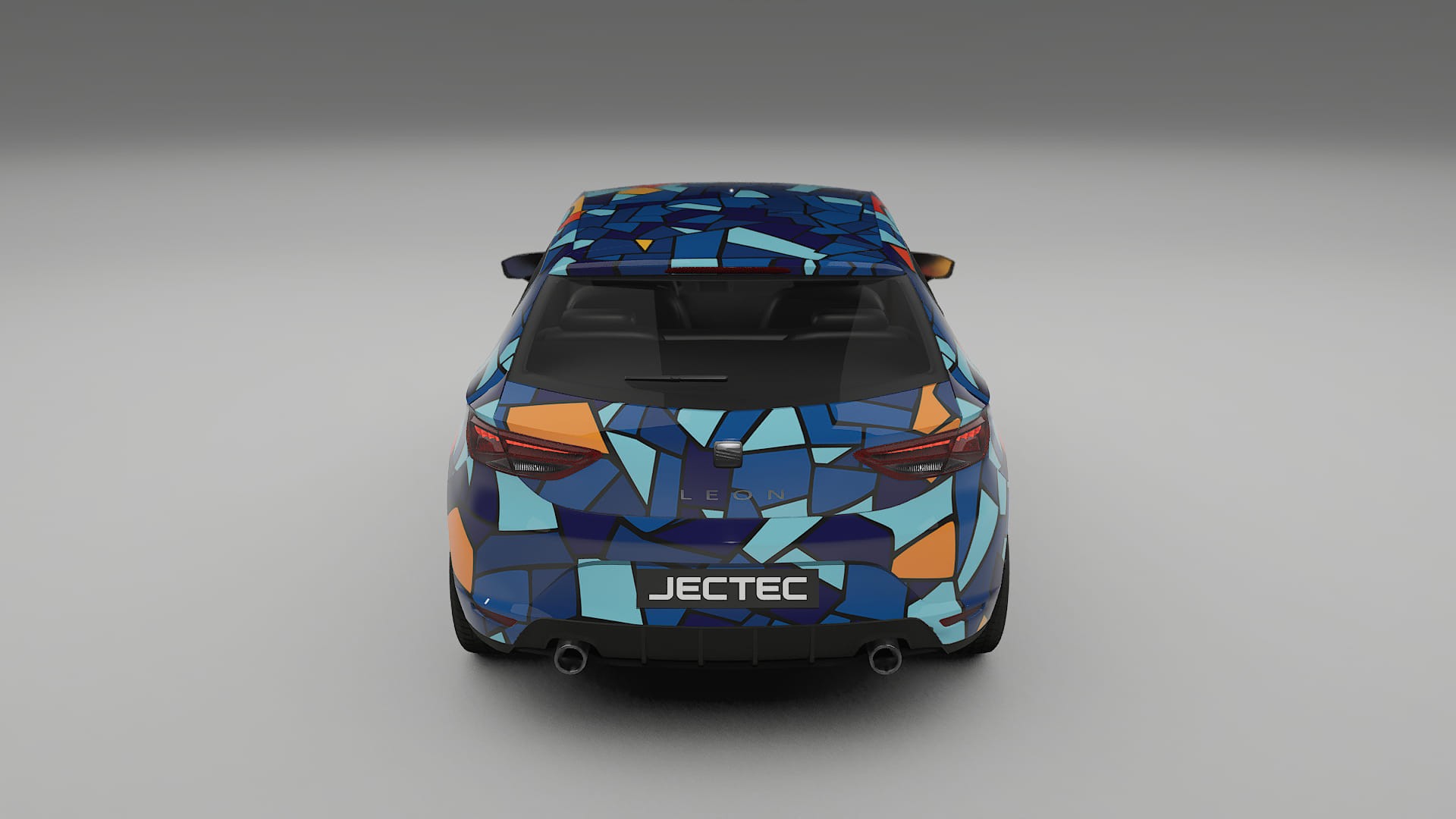 Seat Leon FR 5F BARCELONA – Tervezett Wrap PPF készlet nyomtatható poliuretán fóliából
