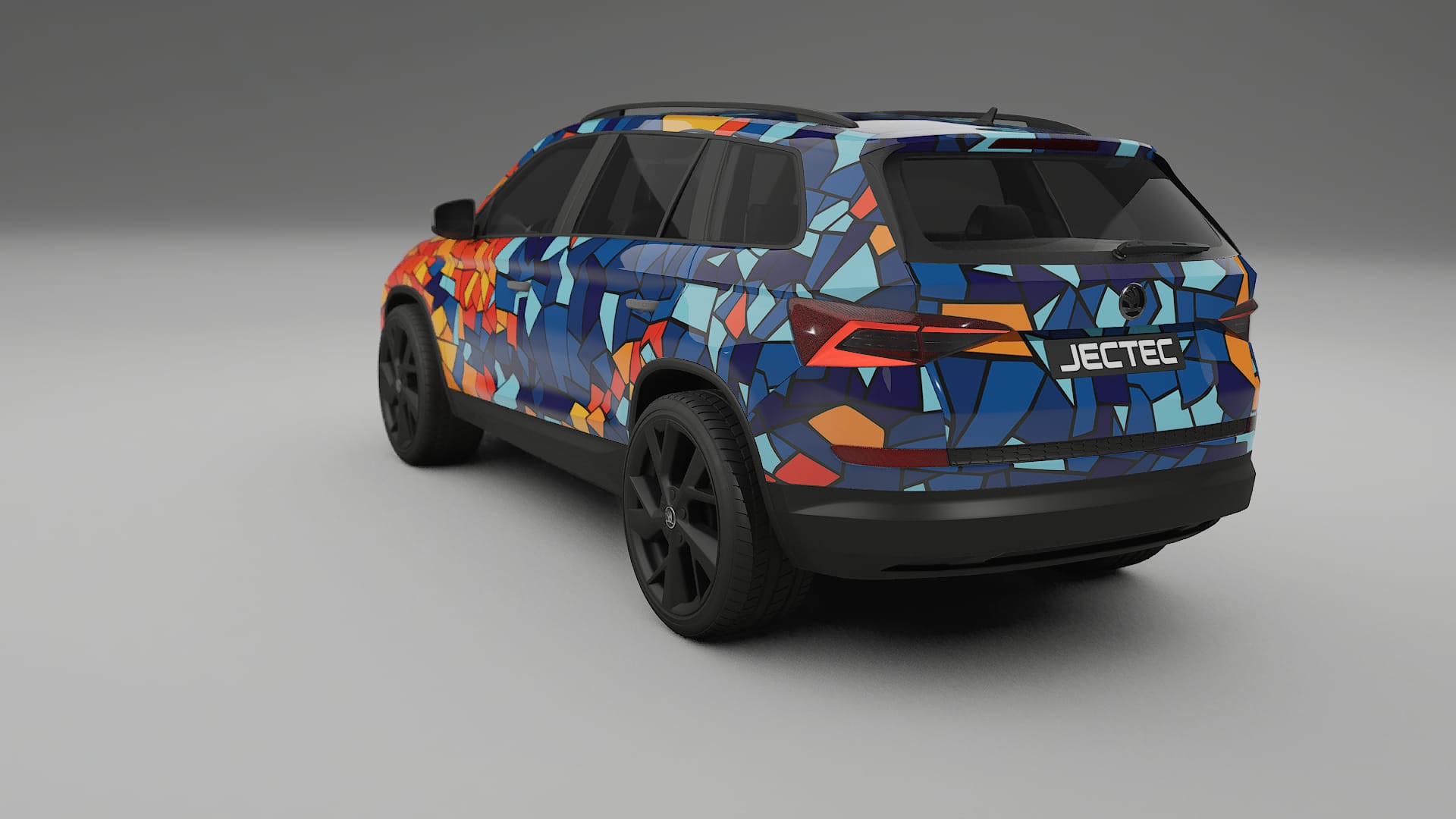 Škoda Kodiaq NS7 BARCELONA – Tervezett Wrap PPF készlet nyomtatható poliuretán fóliából