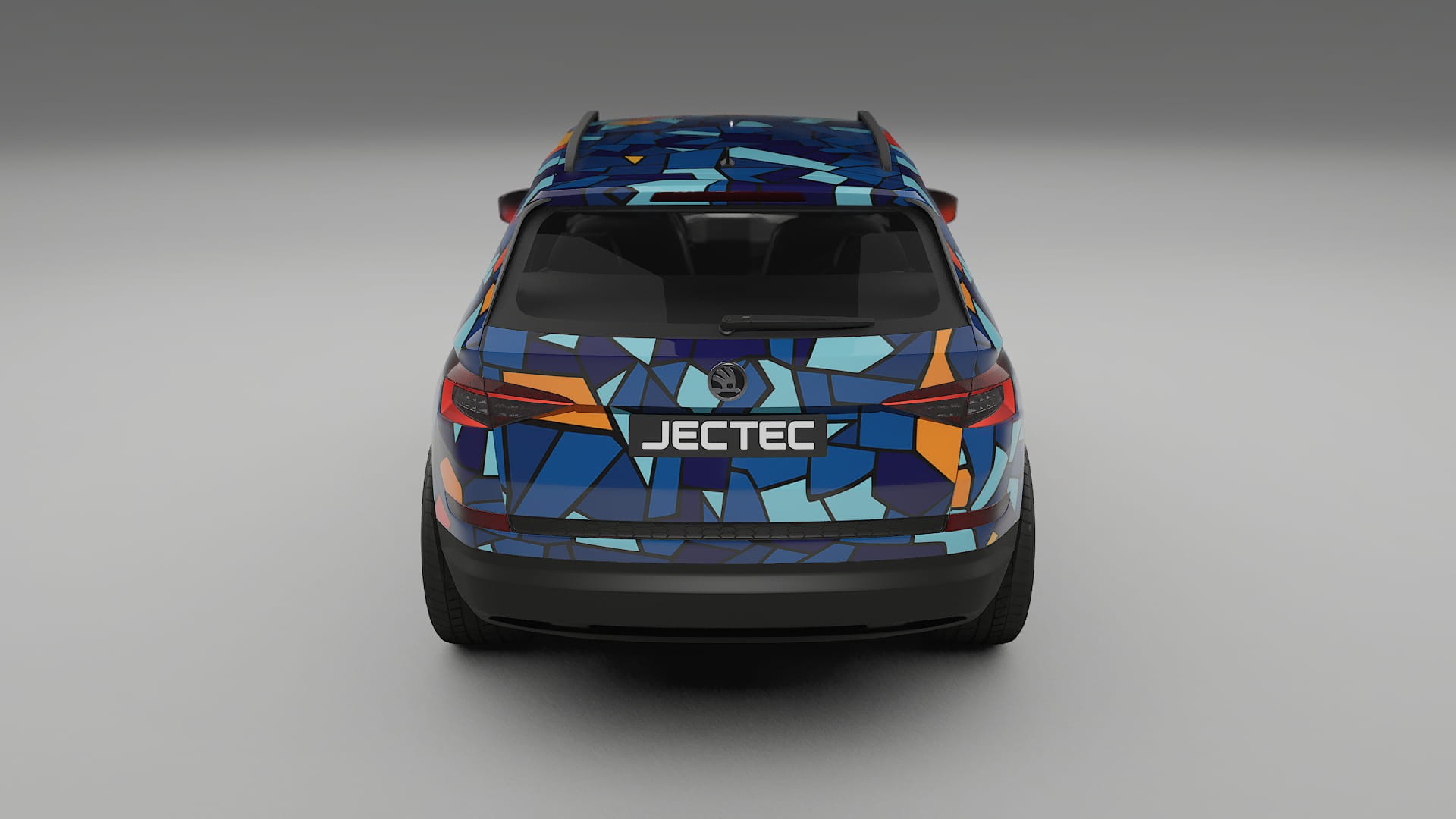 Škoda Kodiaq NS7 BARCELONA – Tervezett Wrap PPF készlet nyomtatható poliuretán fóliából