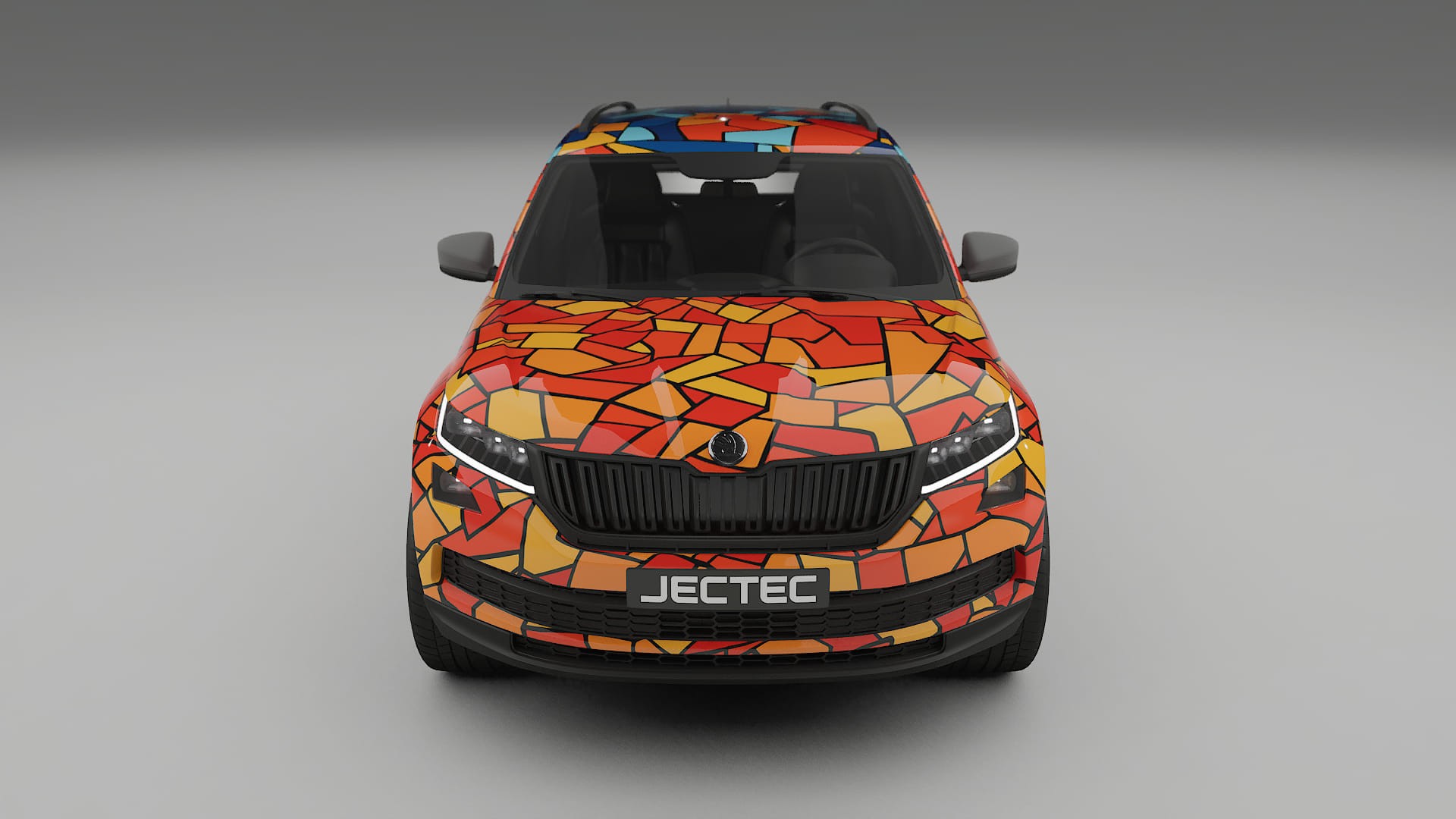 Škoda Kodiaq NS7 BARCELONA – Tervezett Wrap PPF készlet nyomtatható poliuretán fóliából