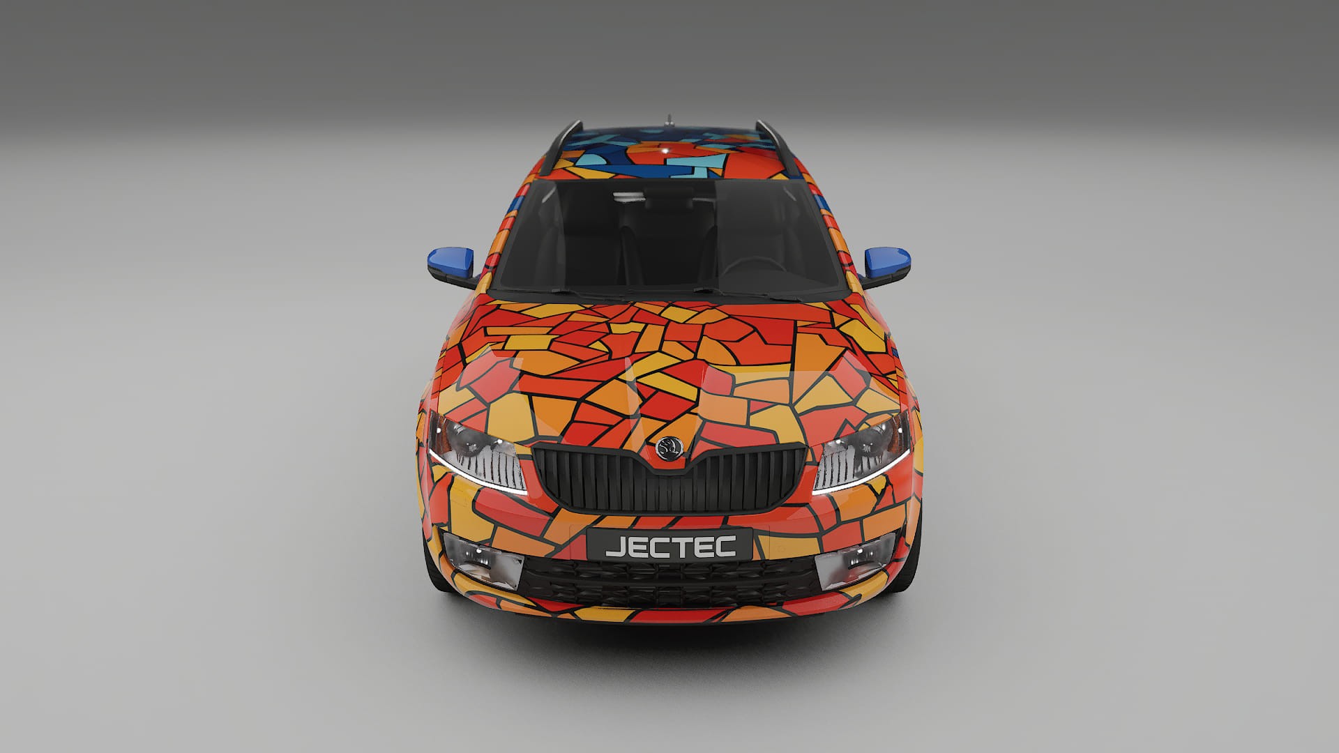 Škoda Octavia combi 5E BARCELONA – Tervezett Wrap PPF készlet nyomtatható poliuretán fóliából