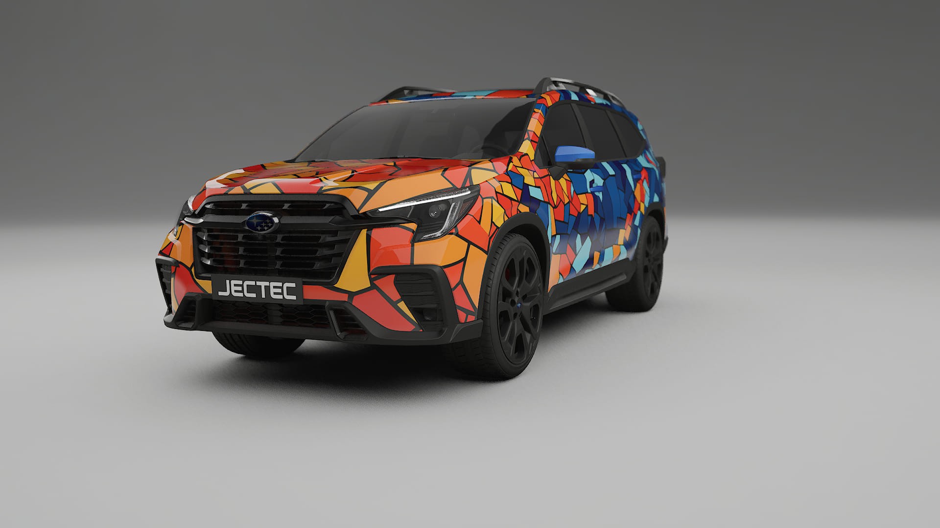 Subaru Ascent BT facelift LCI BARCELONA – Tervezett Wrap PPF készlet nyomtatható poliuretán fóliából