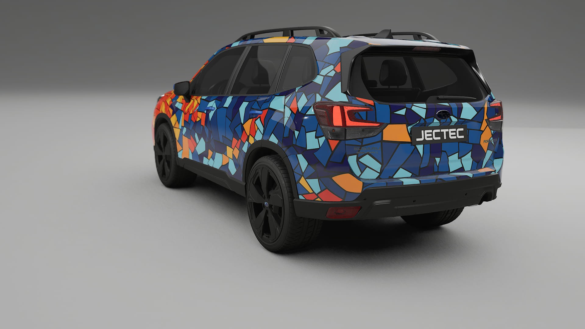 Subaru Forester V SK facelift LCI BARCELONA – Tervezett Wrap PPF készlet nyomtatható poliuretán fóliából