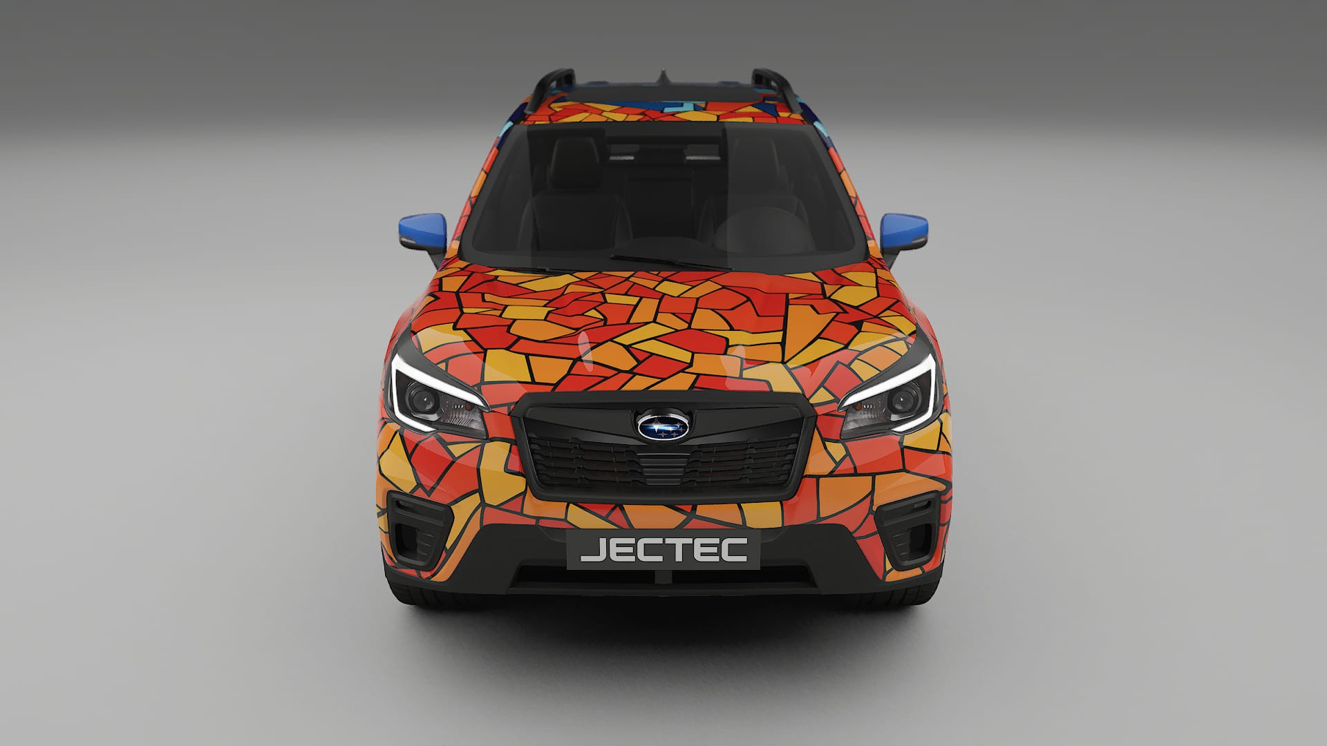 Subaru Forester V SK facelift LCI BARCELONA – Tervezett Wrap PPF készlet nyomtatható poliuretán fóliából