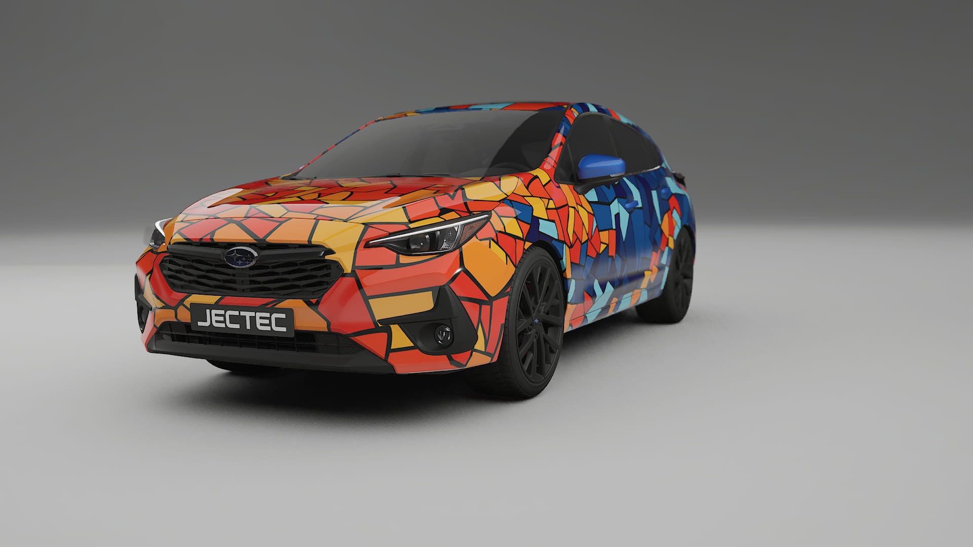 Subaru Impreza GU BARCELONA – Tervezett Wrap PPF készlet nyomtatható poliuretán fóliából