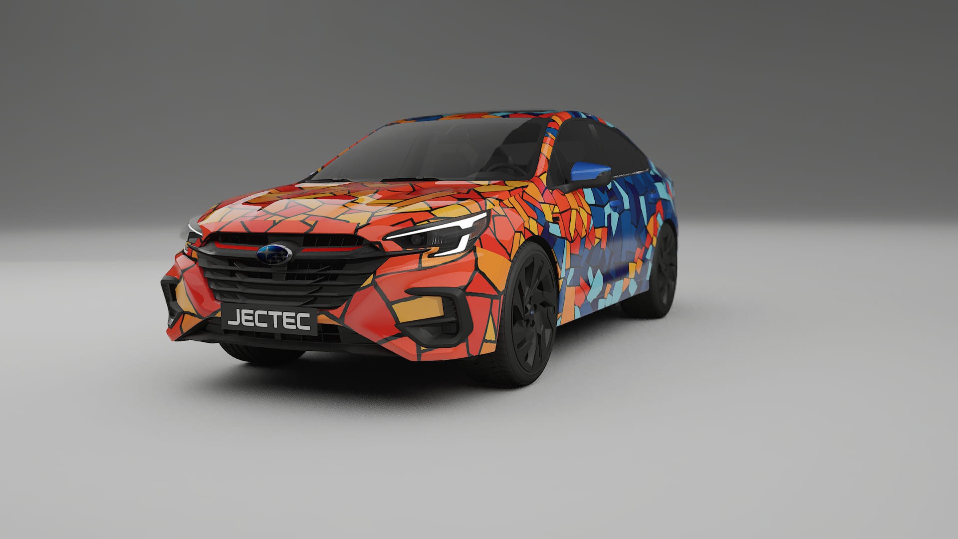Subaru Legacy BW BARCELONA – Tervezett Wrap PPF készlet nyomtatható poliuretán fóliából