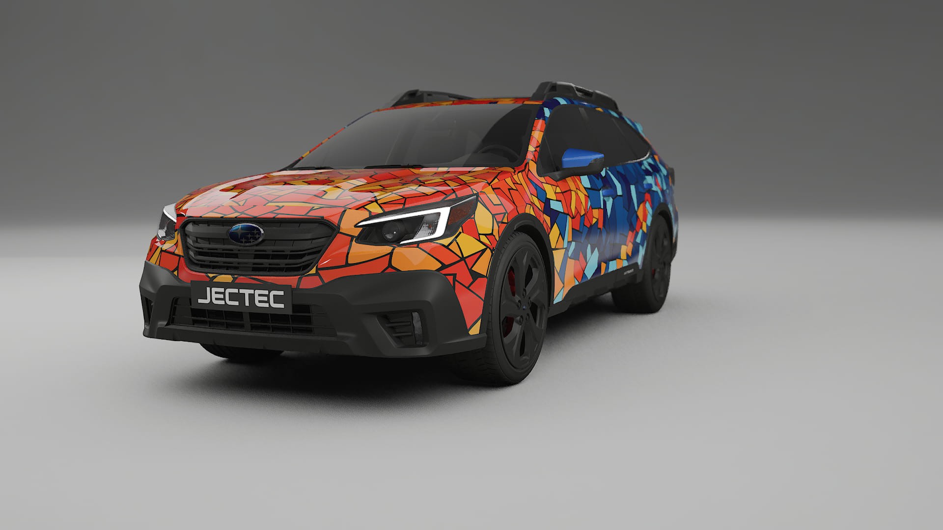Subaru Outback VI BS facelift LCI BARCELONA – Tervezett Wrap PPF készlet nyomtatható poliuretán fóliából