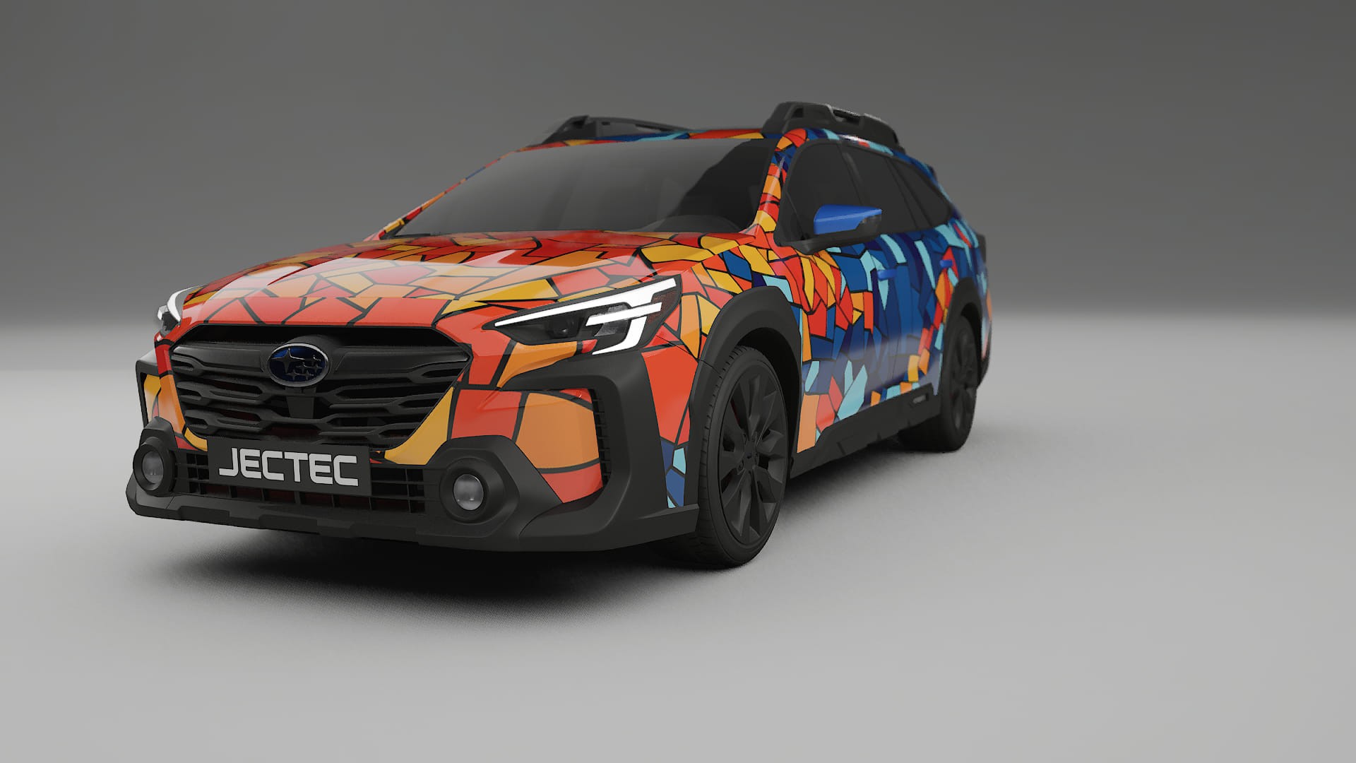 Subaru Outback VI BS prefacelift pre-LCI BARCELONA – Tervezett Wrap PPF készlet nyomtatható poliuretán fóliából