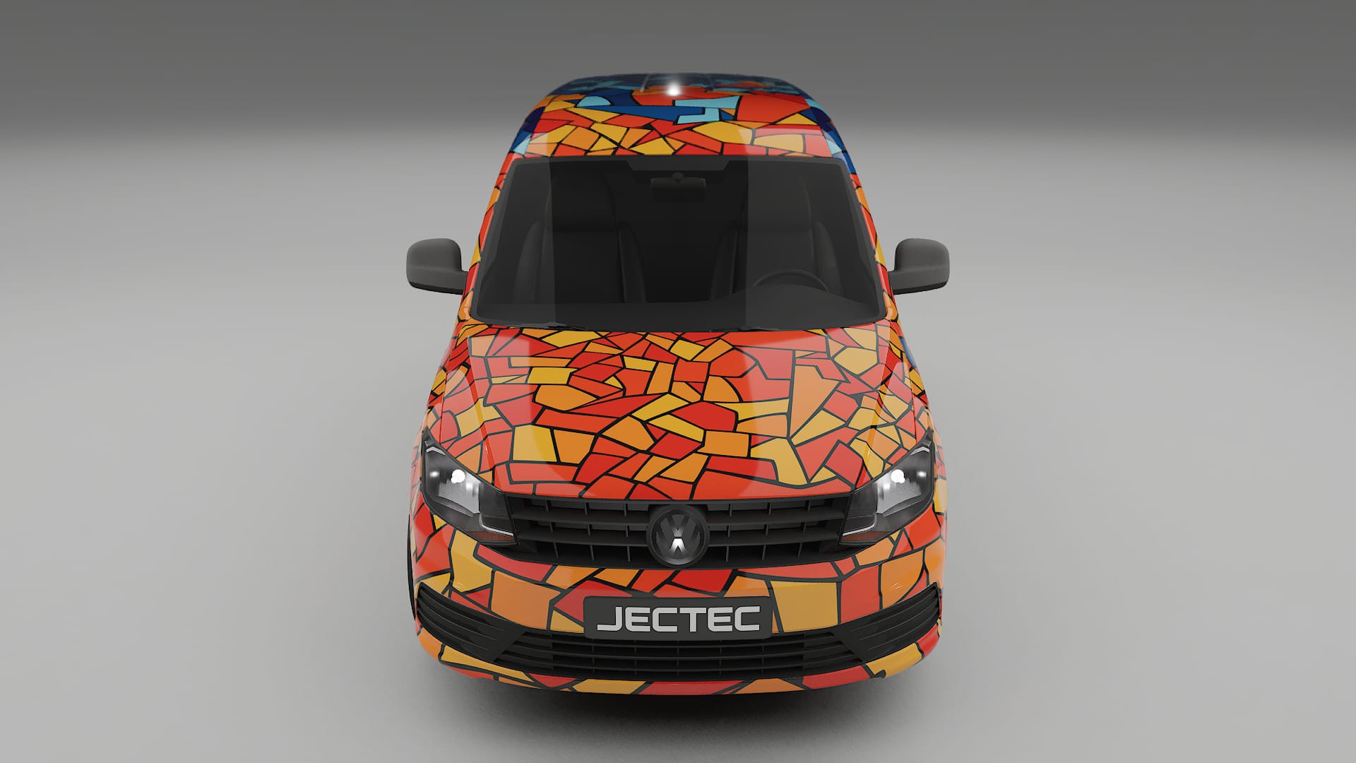 VW Caddy Maxi SB BARCELONA – Tervezett Wrap PPF készlet nyomtatható poliuretán fóliából