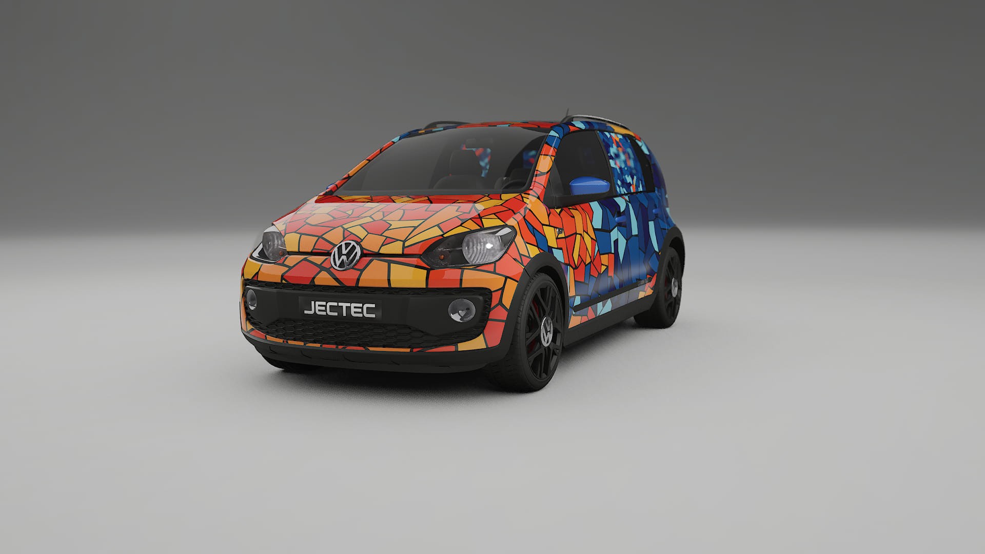 VW Cross Up BARCELONA – Tervezett Wrap PPF készlet nyomtatható poliuretán fóliából
