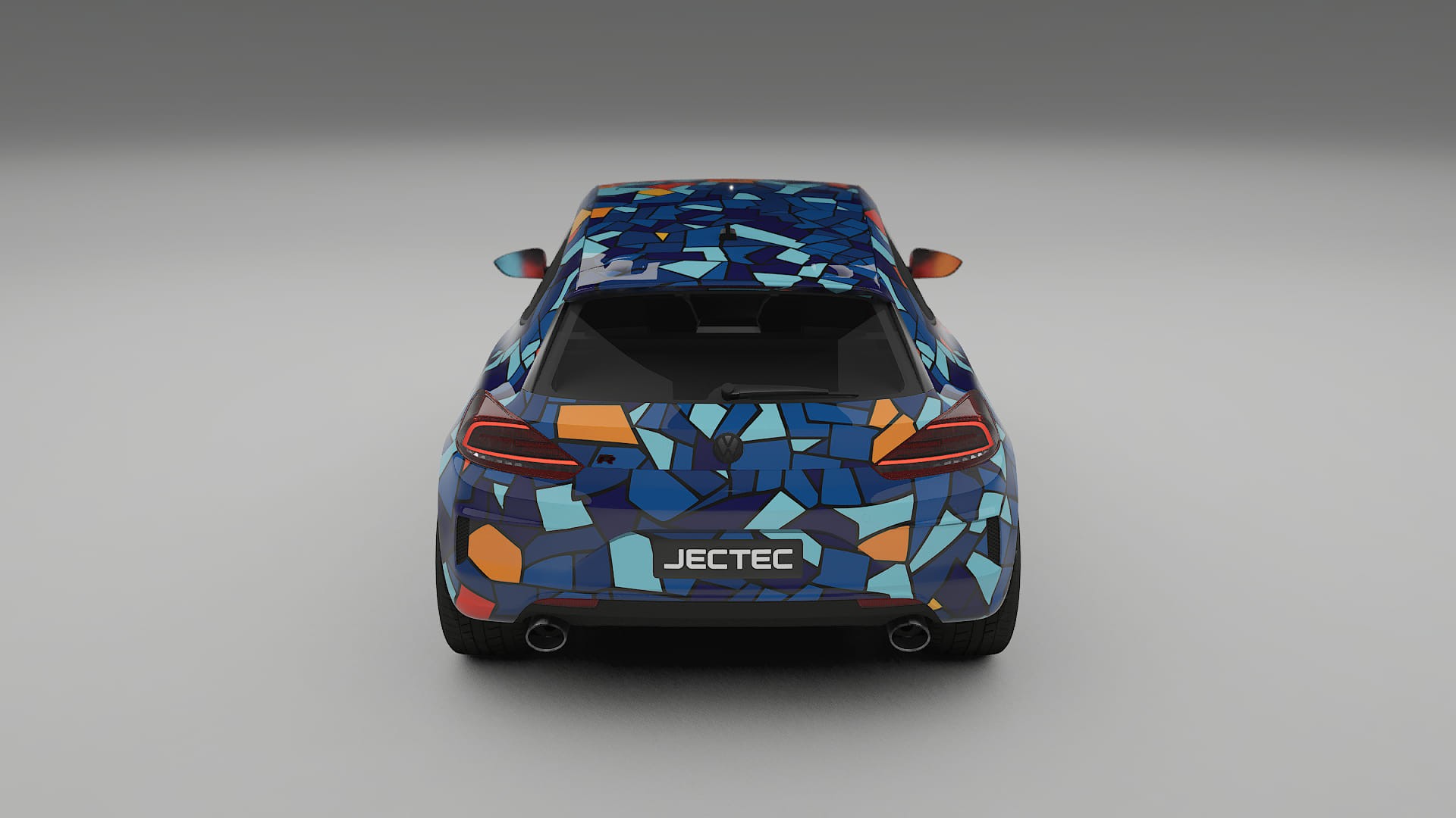 VW Scirocco R III BARCELONA – Tervezett Wrap PPF készlet nyomtatható poliuretán fóliából