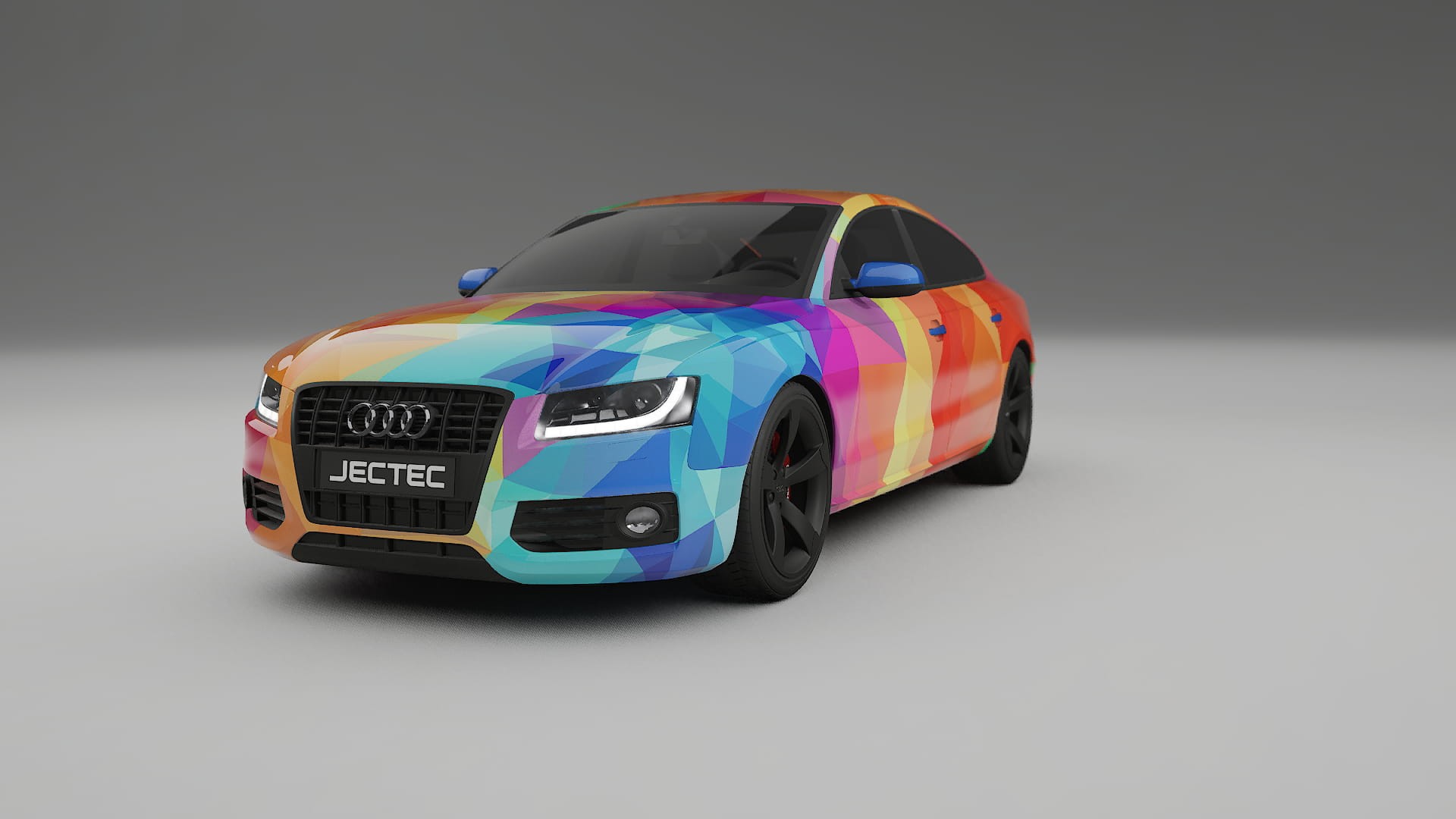 Audi A5 8T Sportback prefacelift pre-LCI VECTOR VIBE – Tervezett Wrap PPF készlet nyomtatható poliuretán fóliából