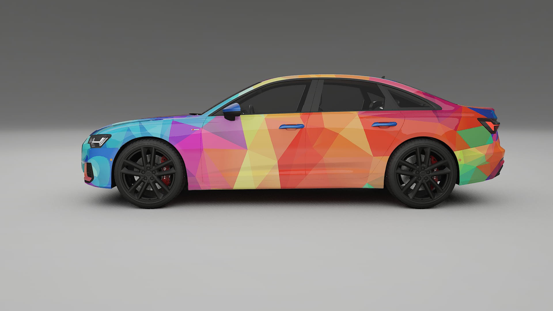 Audi A6 S-Line C8 VECTOR VIBE – Tervezett Wrap PPF készlet nyomtatható poliuretán fóliából