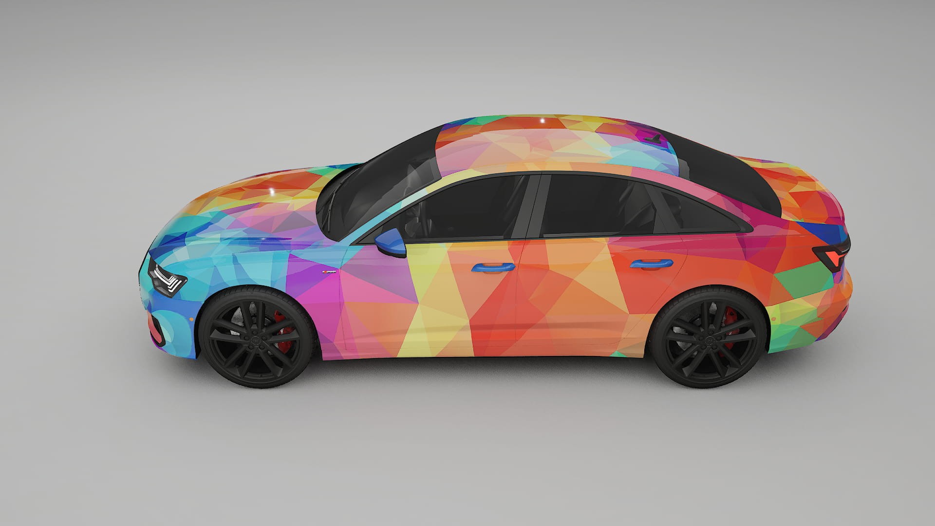 Audi A6 S-Line C8 VECTOR VIBE – Tervezett Wrap PPF készlet nyomtatható poliuretán fóliából